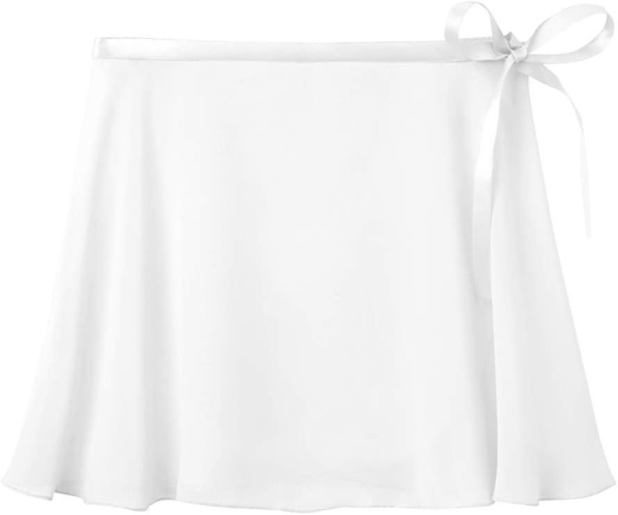 Stelle Ballet Skirts for Girls Toddler Dance Skirt Kids Ballet Wrap Skirts | Girls ballet skirt, Adjustable tie/Pull on waist, Flowing movement, Ballet Skirts for girls, Dance, Studio, Performance(02-white (Adjustable Tie))