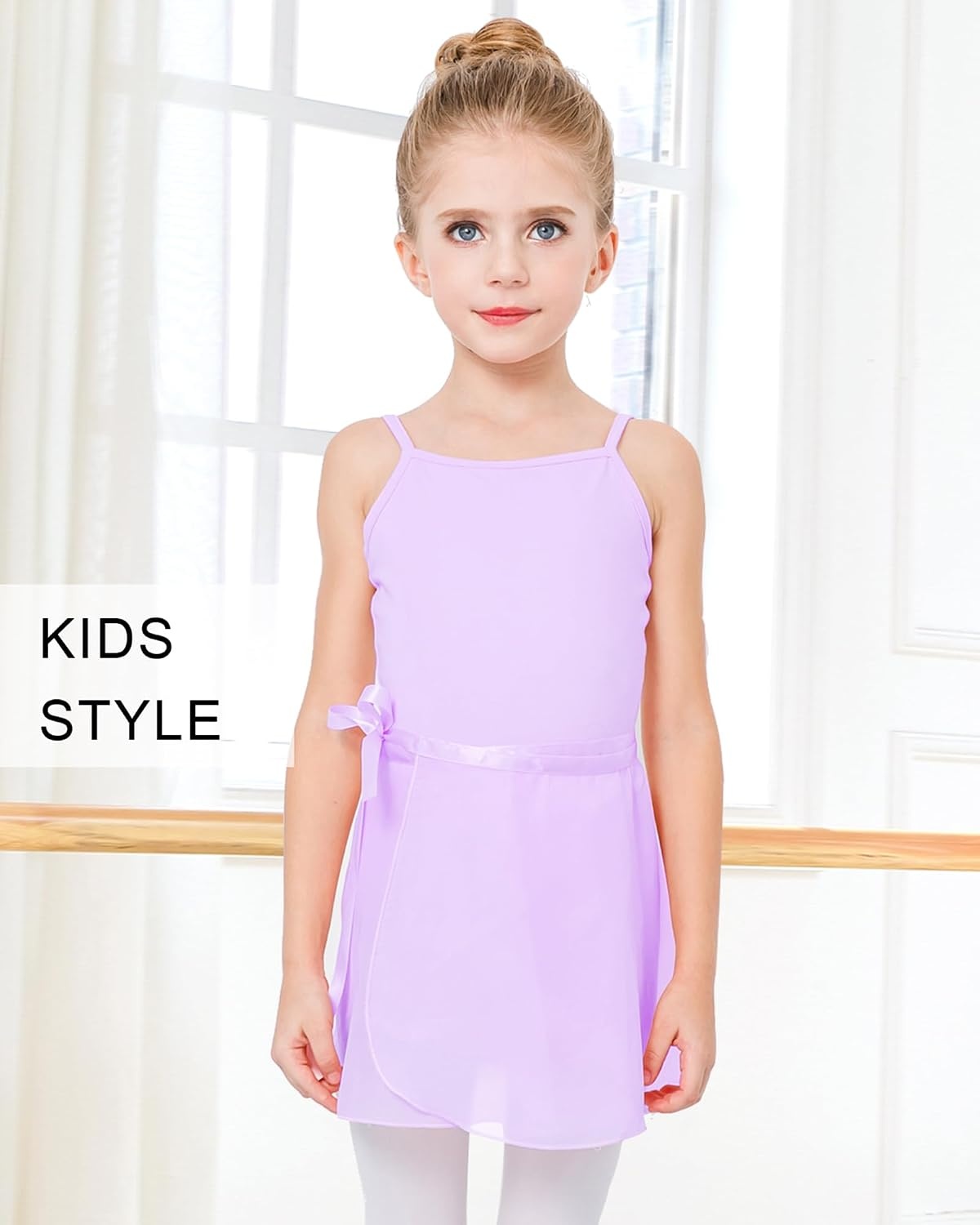 Stelle Ballet Skirts for Girls Toddler Dance Skirt Kids Ballet Wrap Skirts | Girls ballet skirt, Adjustable tie/Pull on waist, Flowing movement, Ballet Skirts for girls, Dance, Studio, Performance(02-lavender (Adjustable Tie))