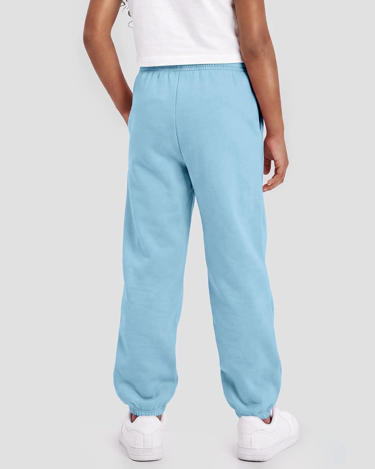 Stelle Girls Sweatpants Classic Fleece Joggers Athletic Pants(Blue)