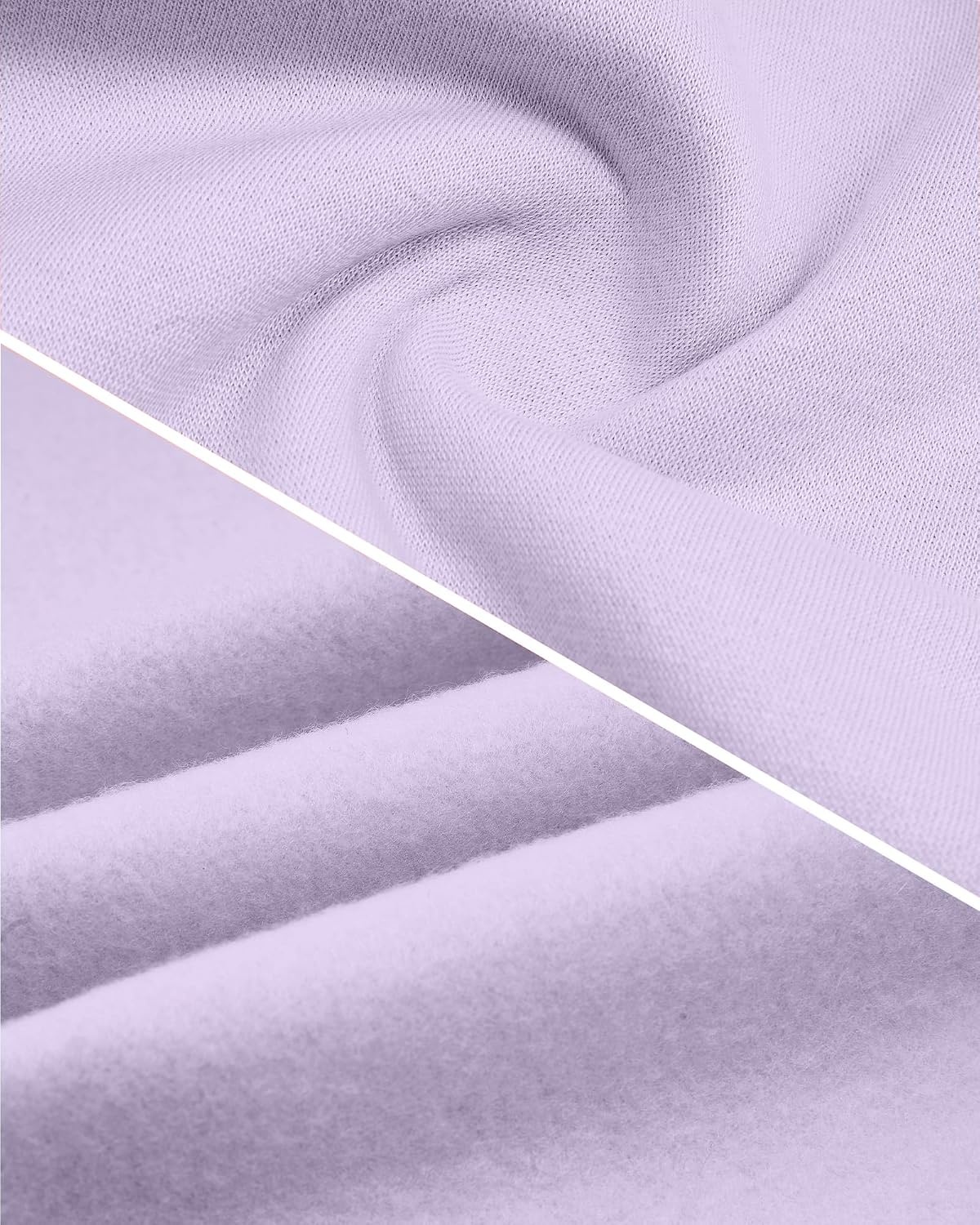Stelle Girls’ Fleece Sweatpants,Soft, with Front Pockets, Warm Loose Fit(Lavender)