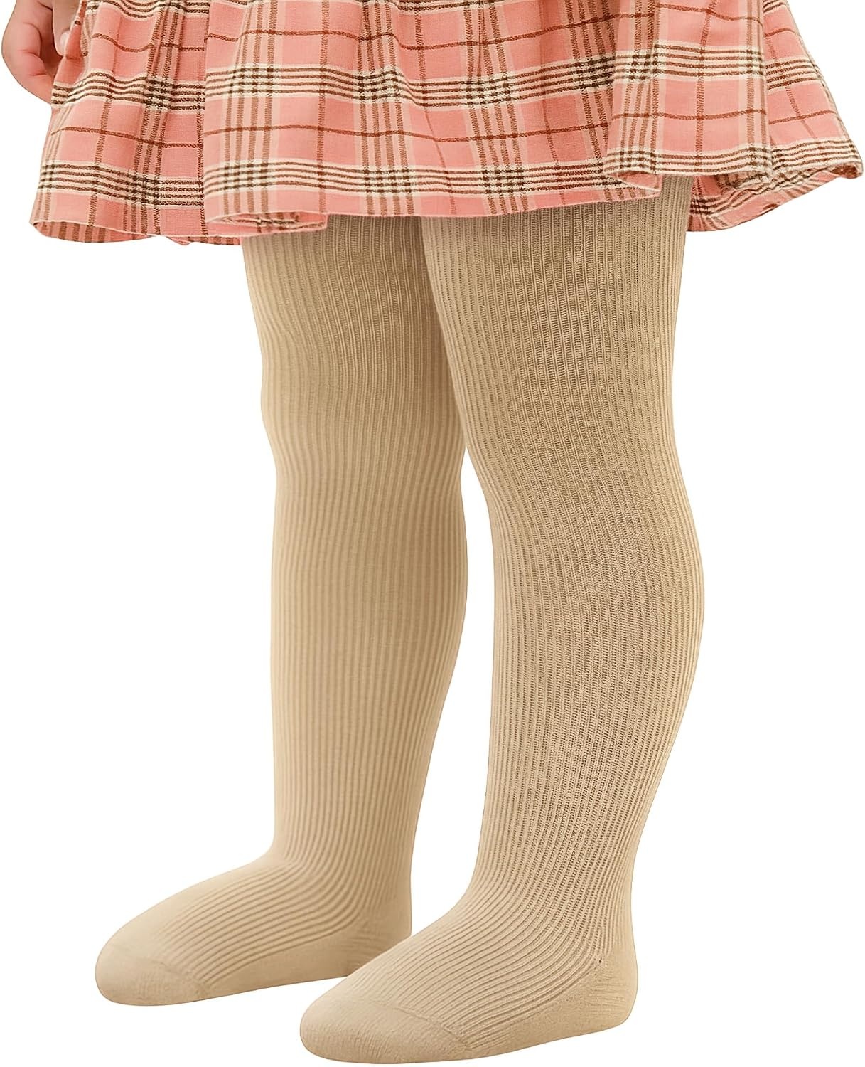 Stelle Toddler Girls Tights Baby Cable Knit Thick Stockings Cotton Winter Warm Leggings Pantyhose 1/2/3 Pack(1-khaki)