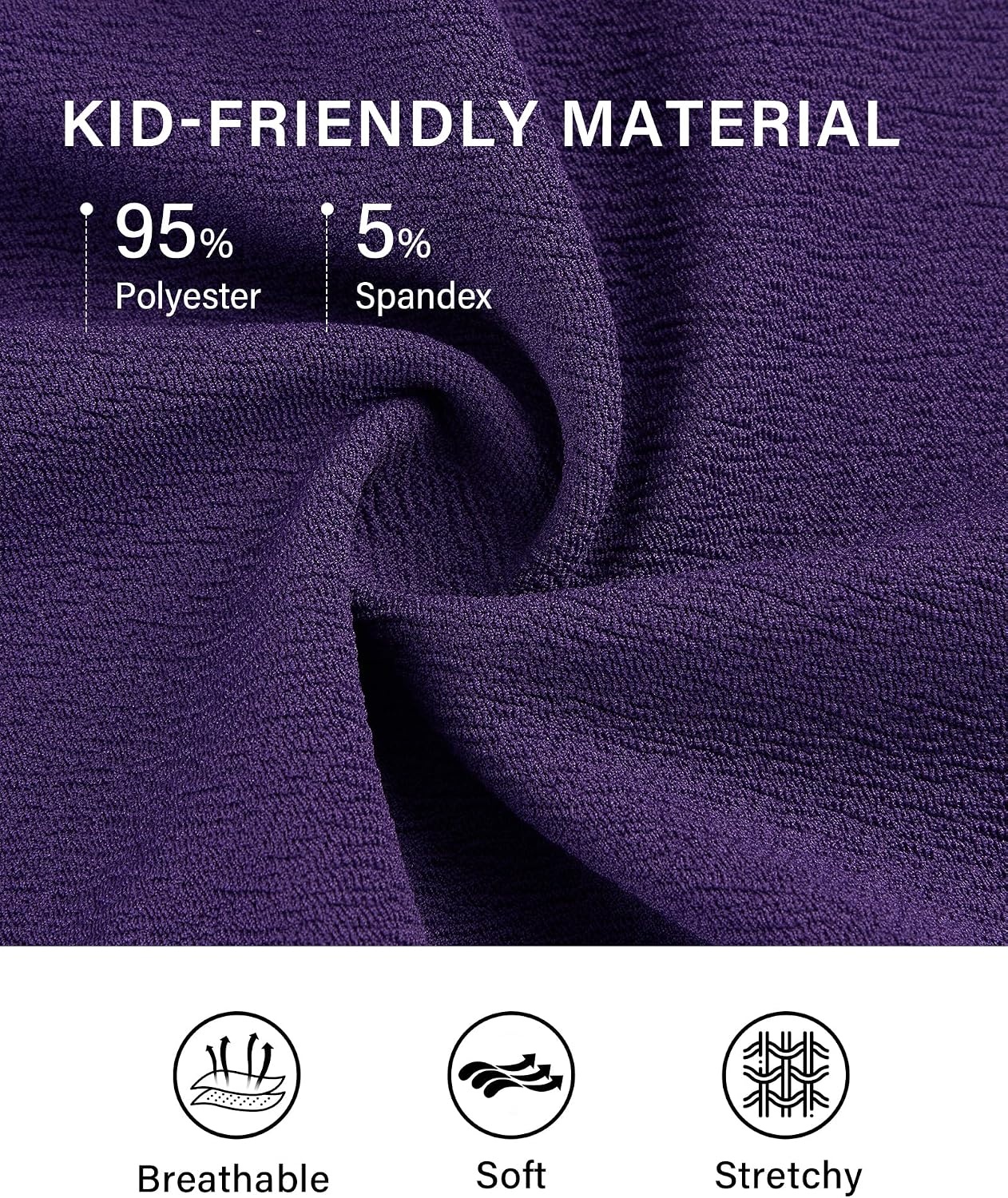 Stelle Girls Pleated Skater Uniform Skirts with Built in Shorts for School | Elastic waistband, Soft stretch fabric, Comfortable fit, Tennis, Golf, Casual wear, Active movement(Purple)