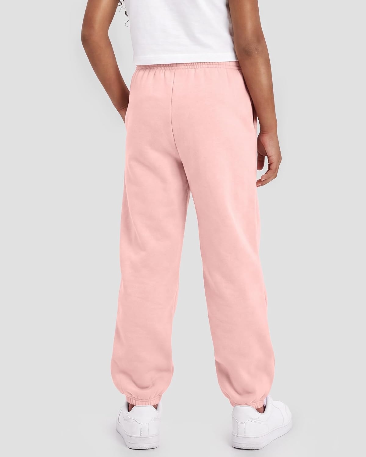 Stelle Girls’ Fleece Sweatpants,Soft, with Front Pockets, Warm Loose Fit(Orchid)
