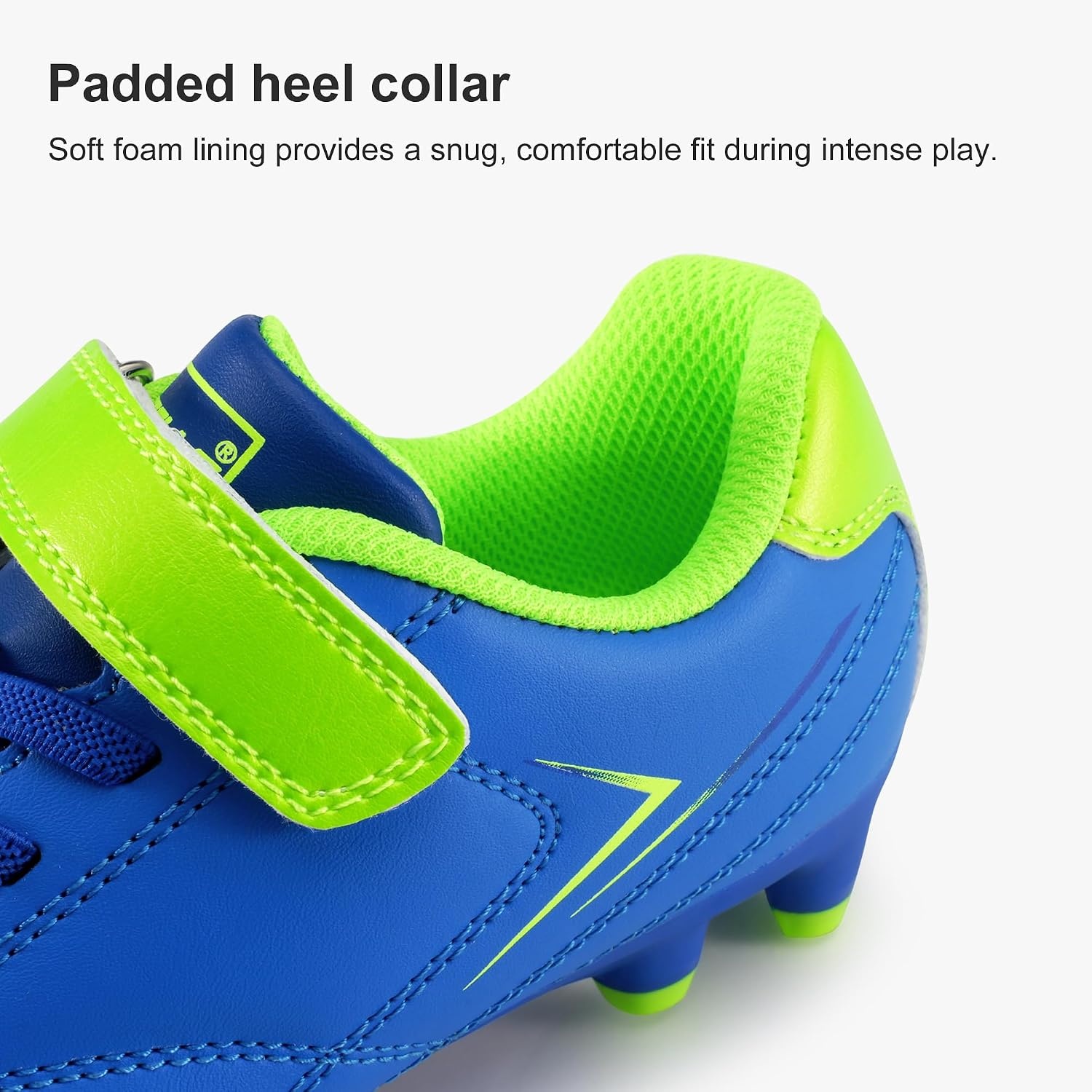 Stelle Girls Soccer Cleats for Kids Training Matches Outdoor Play(Electric Blue)