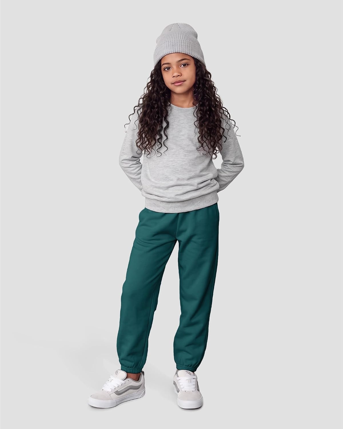 Stelle Girls Sweatpants Classic Fleece Joggers Athletic Pants(Teal)