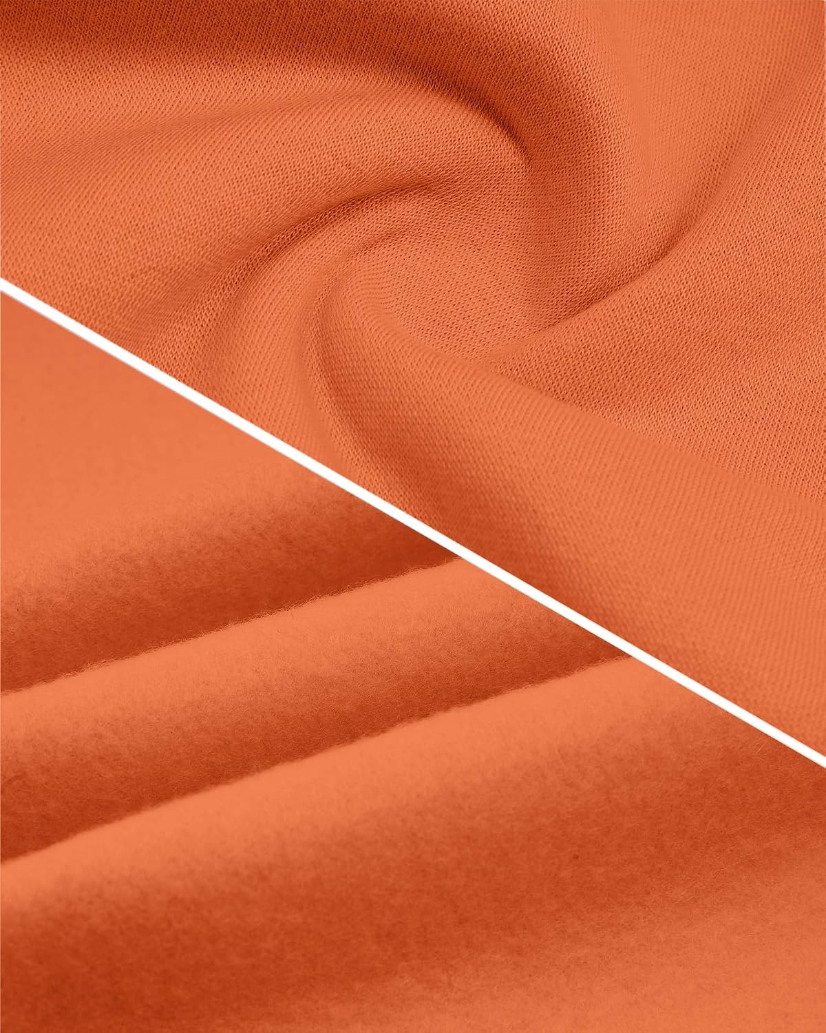Stelle Girls’ Fleece Sweatpants,Soft, with Front Pockets, Warm Loose Fit(Orange)