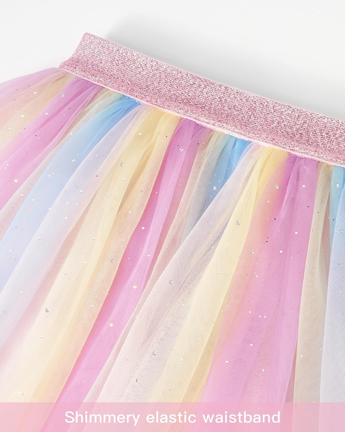 Stelle Tutu for Girls Skirt Layered Tulle Ballet Princess Birthday Outfit(Unicorn)