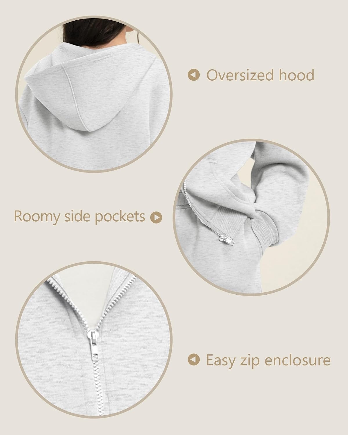 Stelle Girls 2 Piece Sweatsuit Zip Up Hoodies Joggers Tracksuit Sets 5-15Y(Light Heather Grey)