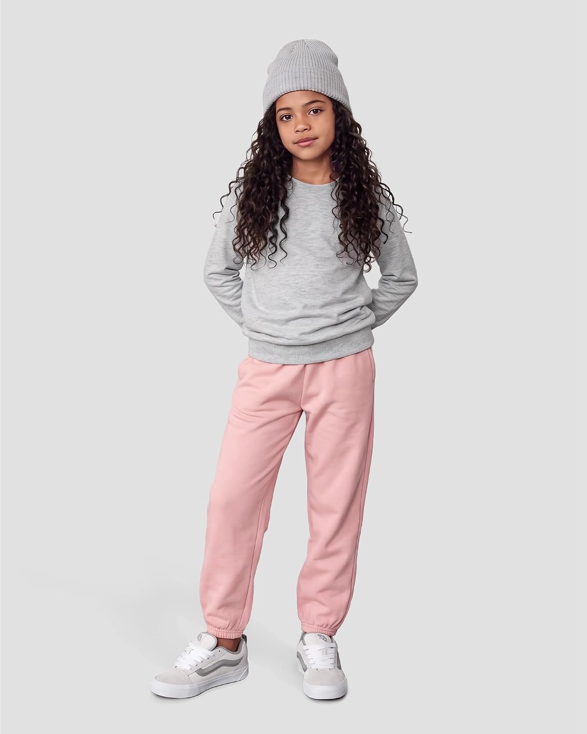 Stelle Girls Sweatpants Classic Fleece Joggers Athletic Pants(Orchid)