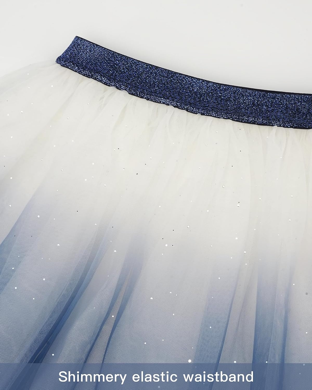 Stelle Tutu for Girls Skirt Layered Tulle Ballet Princess Birthday Outfit(Blue Ombre)