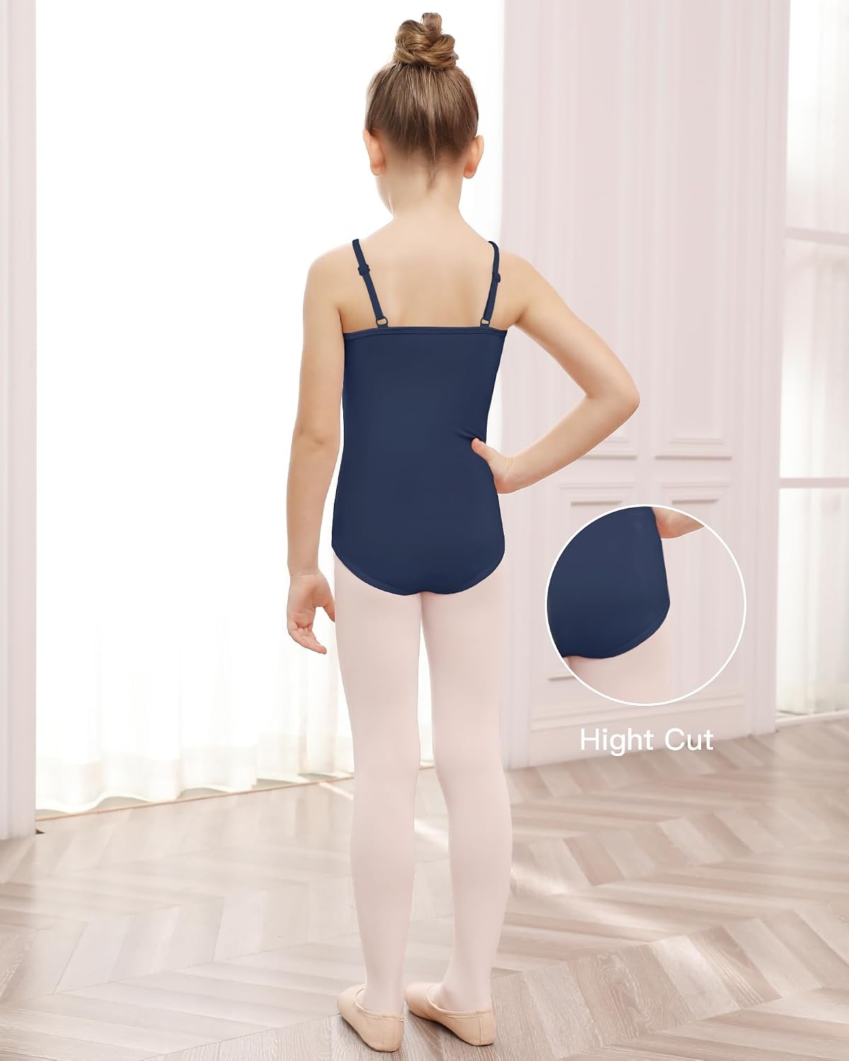 Stelle Gymnastics Leotards for Girls Camisole Ballet Tumbling Outfits 2-16Y(Navy)