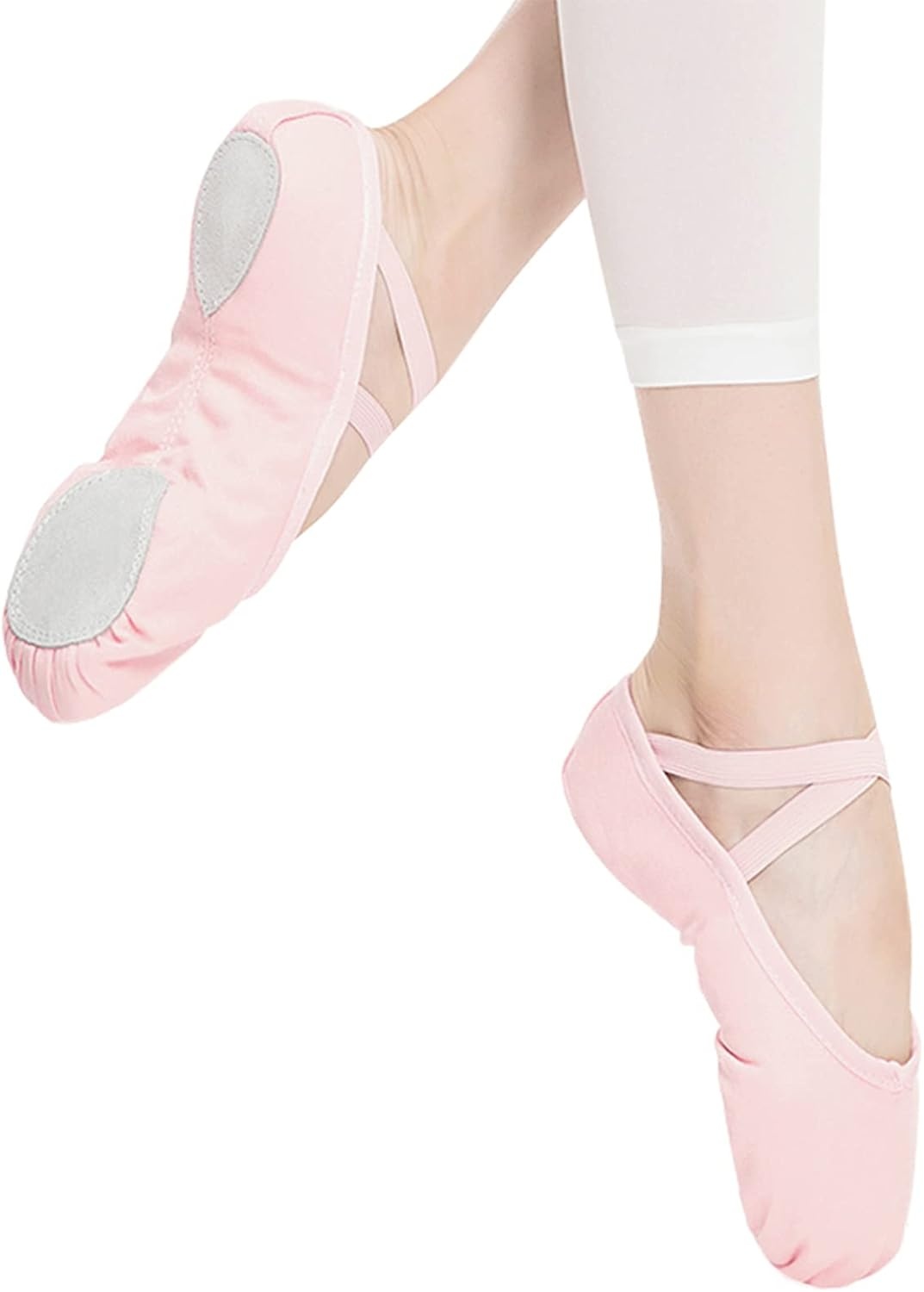 Stelle Canvas Ballet Shoes for Girls Dance Ballet Slippers Shoes(Toddler/Little/Big Kid/Women)(Ballet Pink)