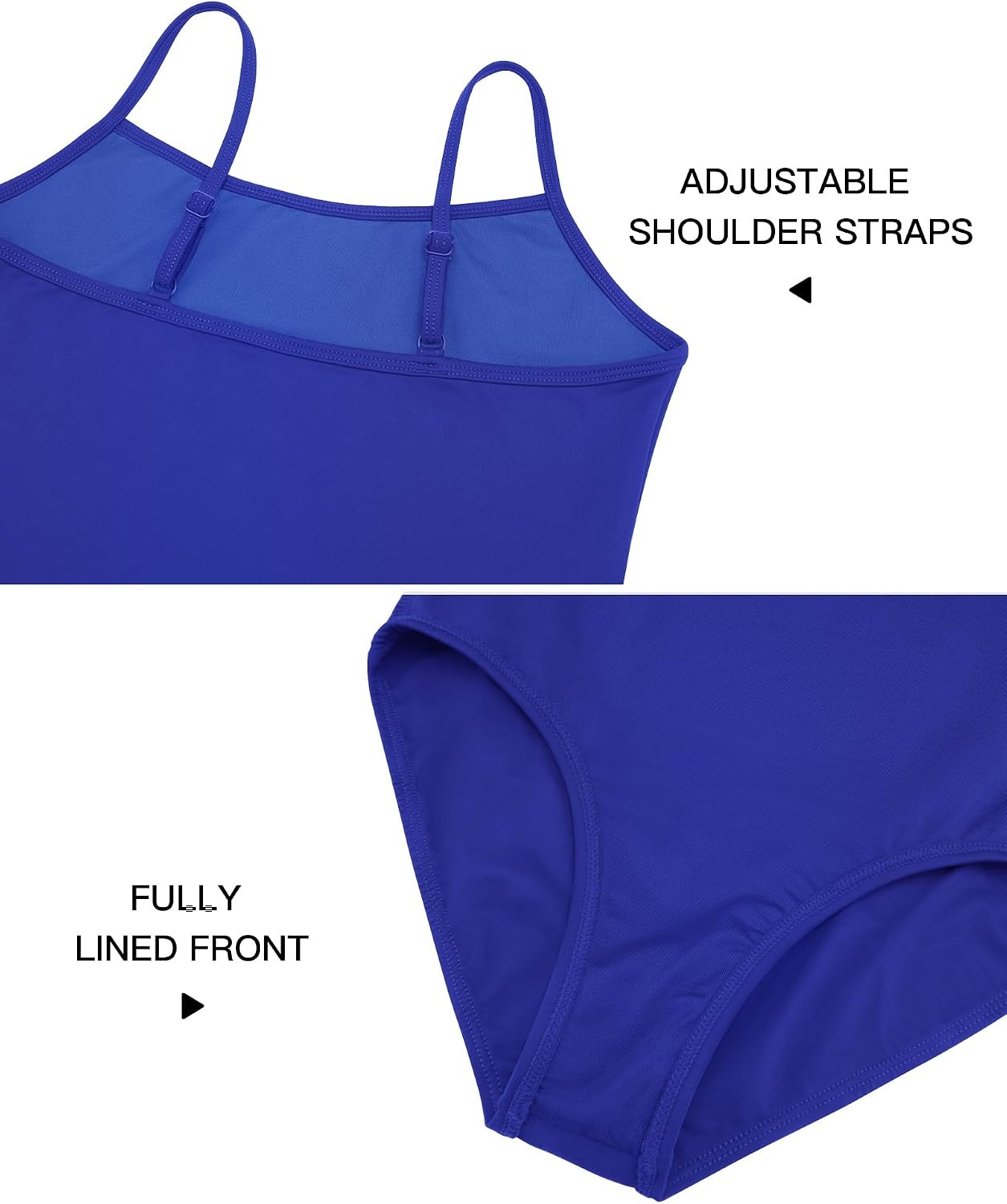 Stelle Gymnastics Leotards for Girls Camisole Ballet Tumbling Outfits 2-16Y(Royal Blue)