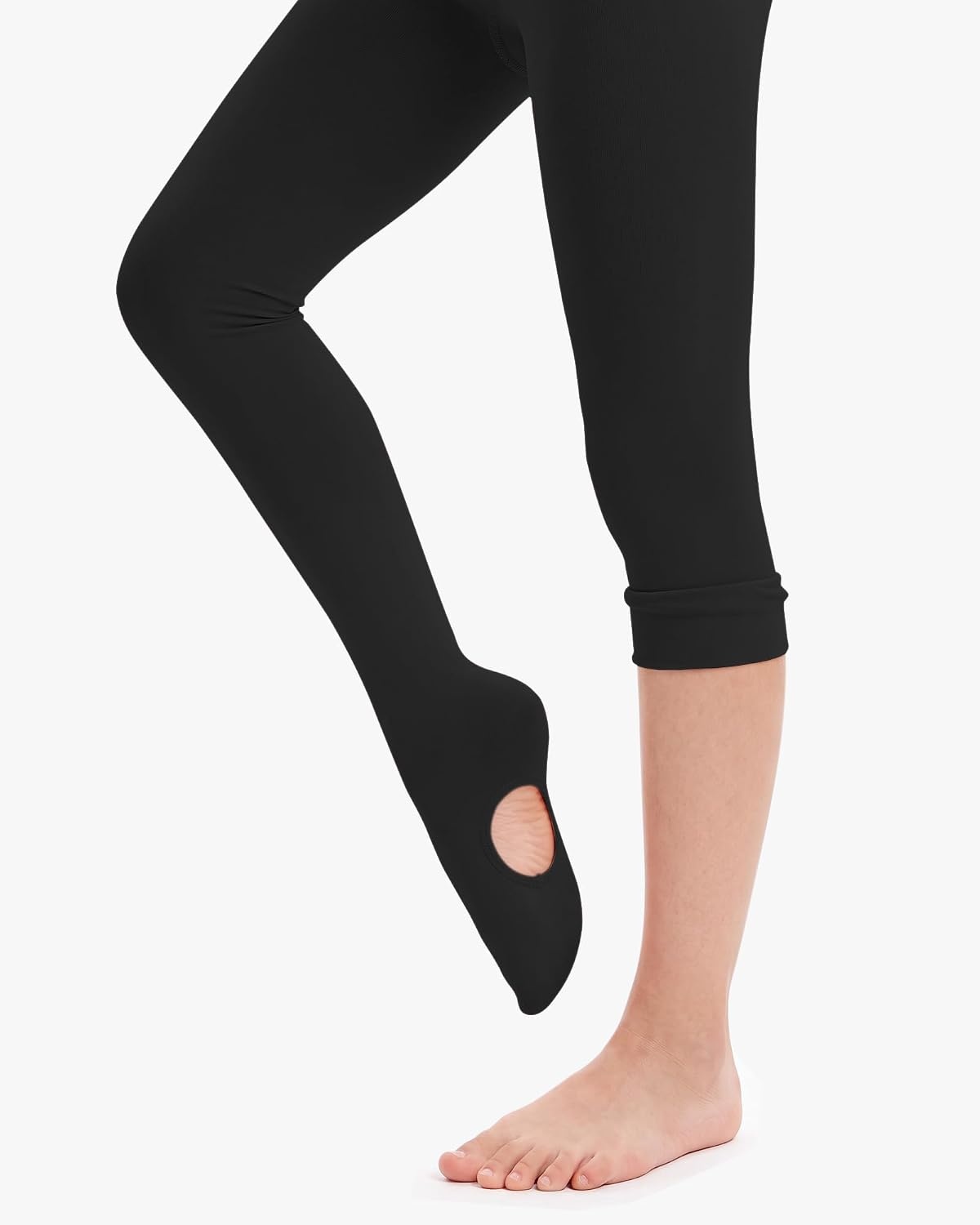 Stelle Girls Camisole Leotards with Tights for Ballet/Gymnastics/Dance(Black)