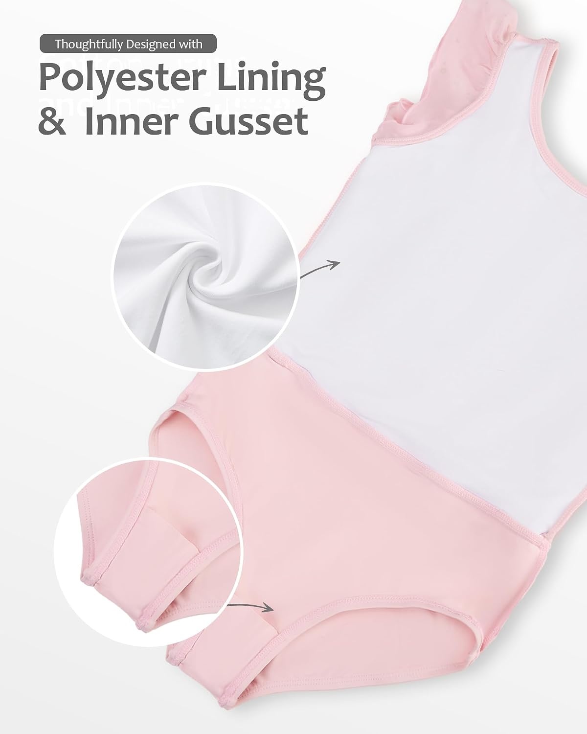 Stelle Girls Flutter Sleeve Ballet Leotards Toddler Tutu Skirted Dresses | Sparkling Ballet Dress for Girls, Soft Comfort Fabric, Toddler Ballet Outfit for Dance Recital, Practice & Performances(Ballet Pink)
