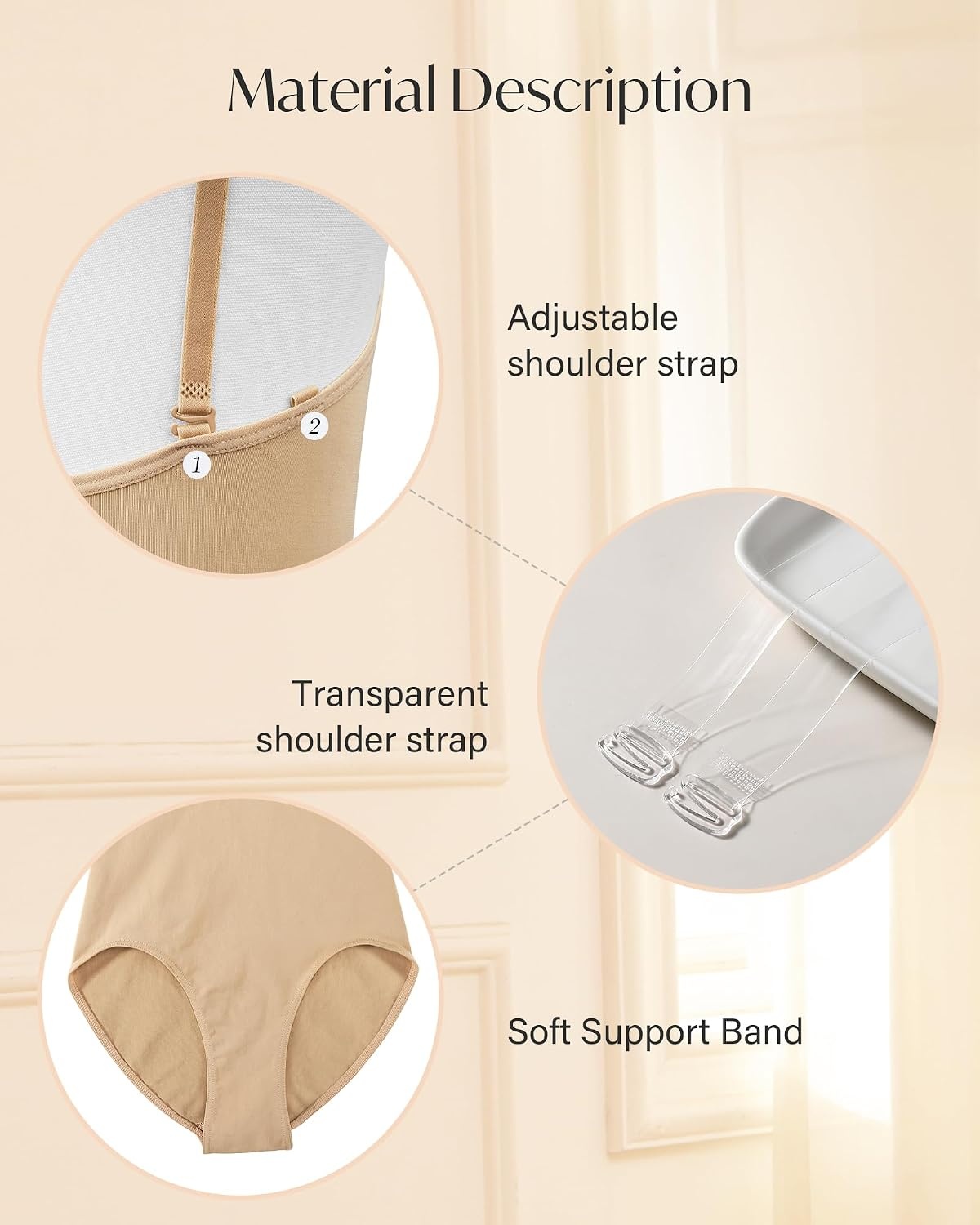 Stelle Girls Camisole Ballet Leotard Seamless Undergarment for Dance | Adjustable straps, Nude & clear strap, Soft, Breathable, Comfortable, Ballet, Gymnastics, Toddler, Little Big Kids(Nude)