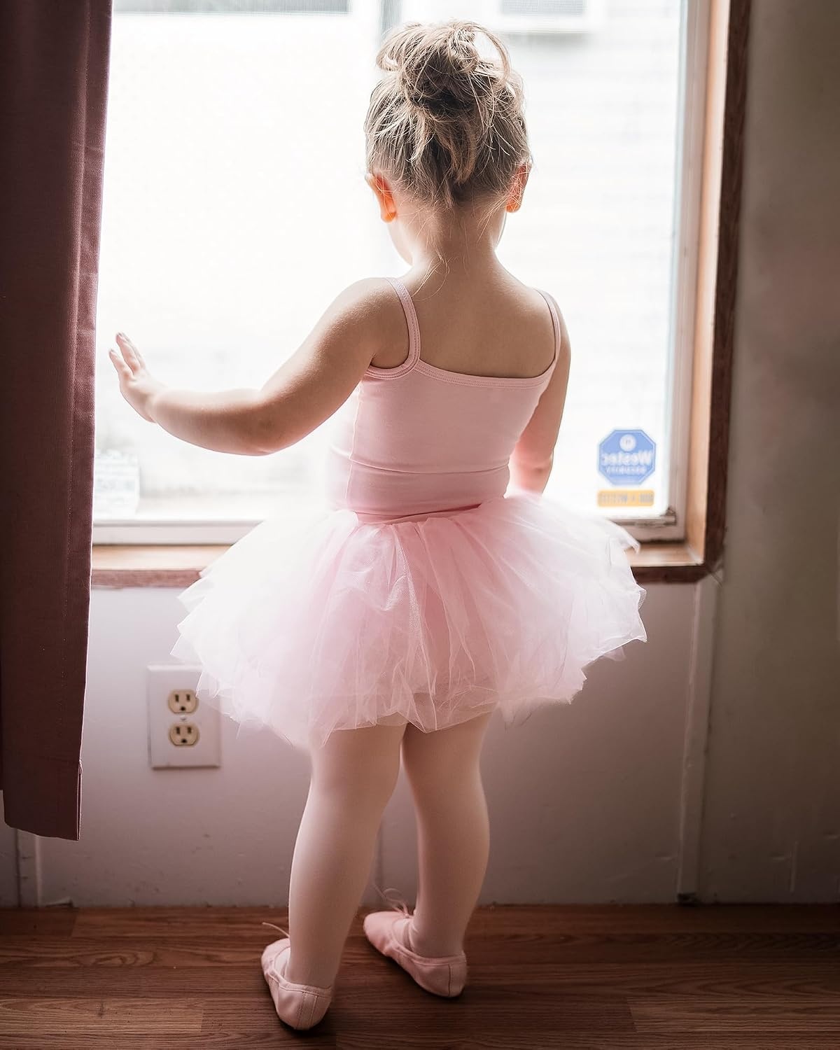 Stelle Toddler Ballet Leotards for Girls,Dance Leotard for Girls,Camisole Toddler Ballet Outfit for Studio Outdoor Daily Wear(Style 2-ballet Pink (Tutu))