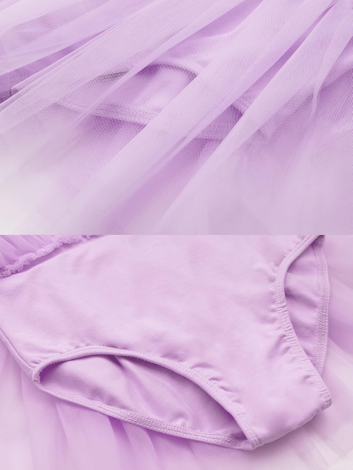 Stelle Ballet Leotards for Girls with Tutu Skirt Ballerina Dance Costumes(01-purple)