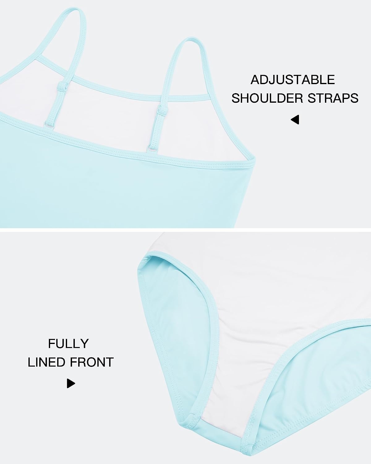 Stelle Gymnastics Leotards for Girls Camisole Ballet Tumbling Outfits 2-16Y(Blue)