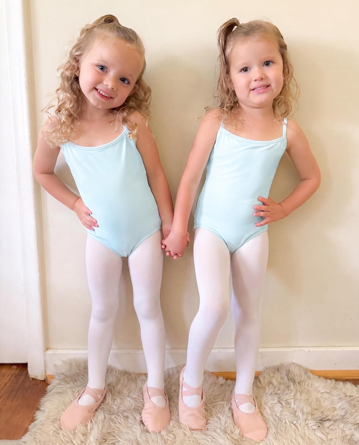 Stelle Gymnastics Leotards for Girls Camisole Ballet Tumbling Outfits 2-16Y(Blue)