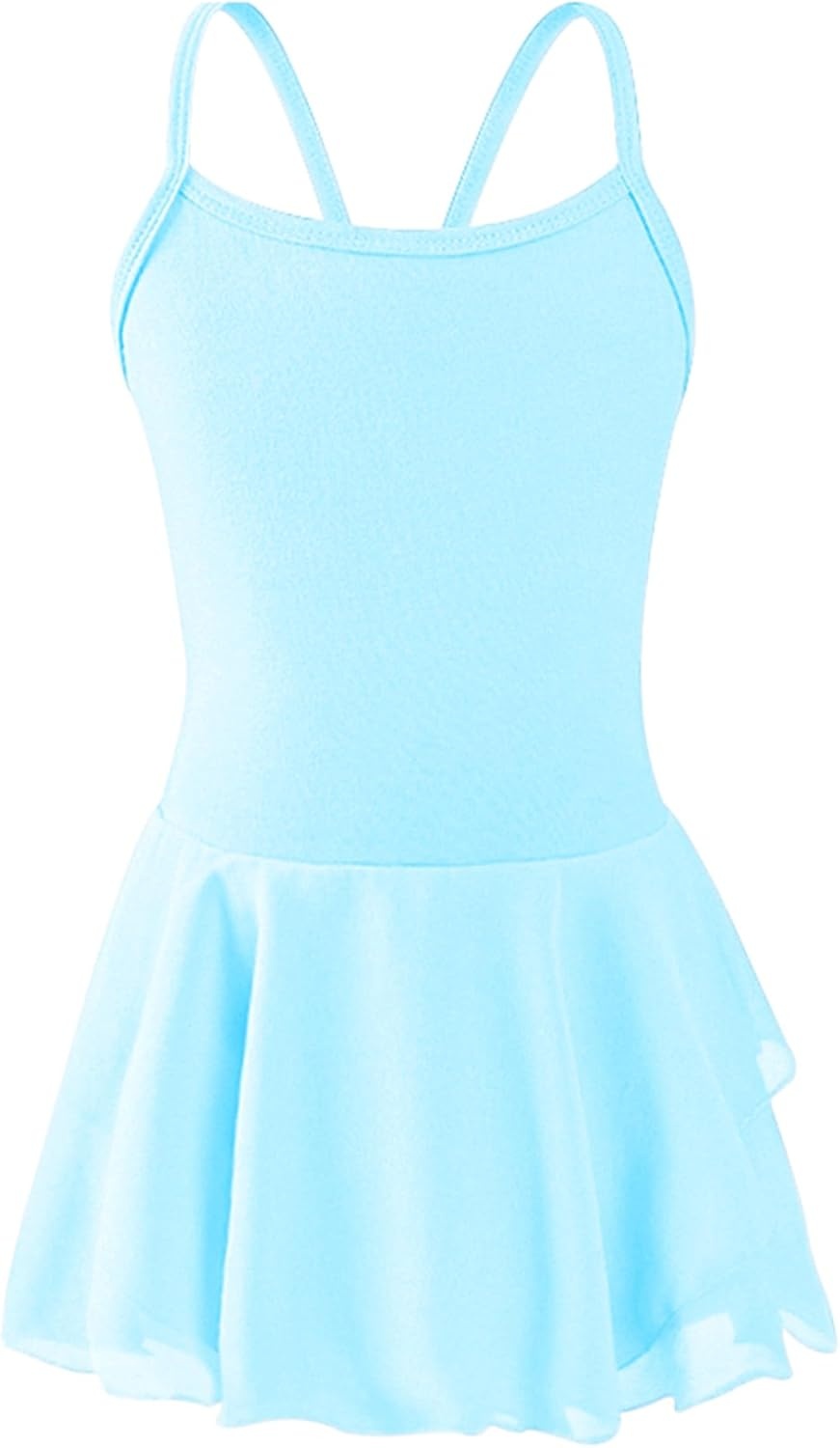 Stelle Toddler Ballet Leotards for Girls,Dance Leotard for Girls,Camisole Toddler Ballet Outfit for Studio Outdoor Daily Wear(Style 1-pool Blue)