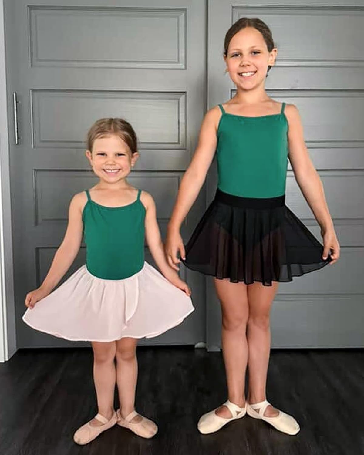 Stelle Gymnastics Leotards for Girls Camisole Ballet Tumbling Outfits 2-16Y | Adjustable straps, Stretch fabric, Comfortable fit, Skin-friendly, Gymnastics & Ballet, Toddler dancewear, Kids bodysuit(Green)