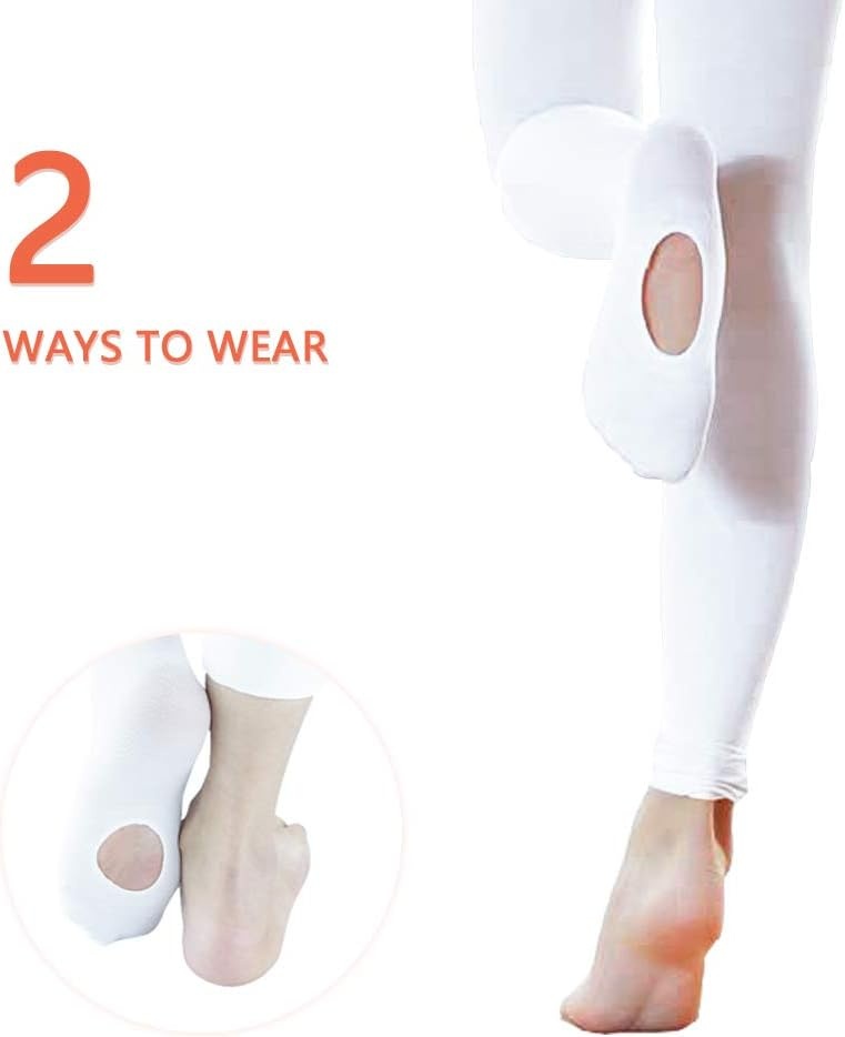 Stelle Girls Women Ballet Dance Convertible Tights Ultra Soft Pro Transition Tights(White)