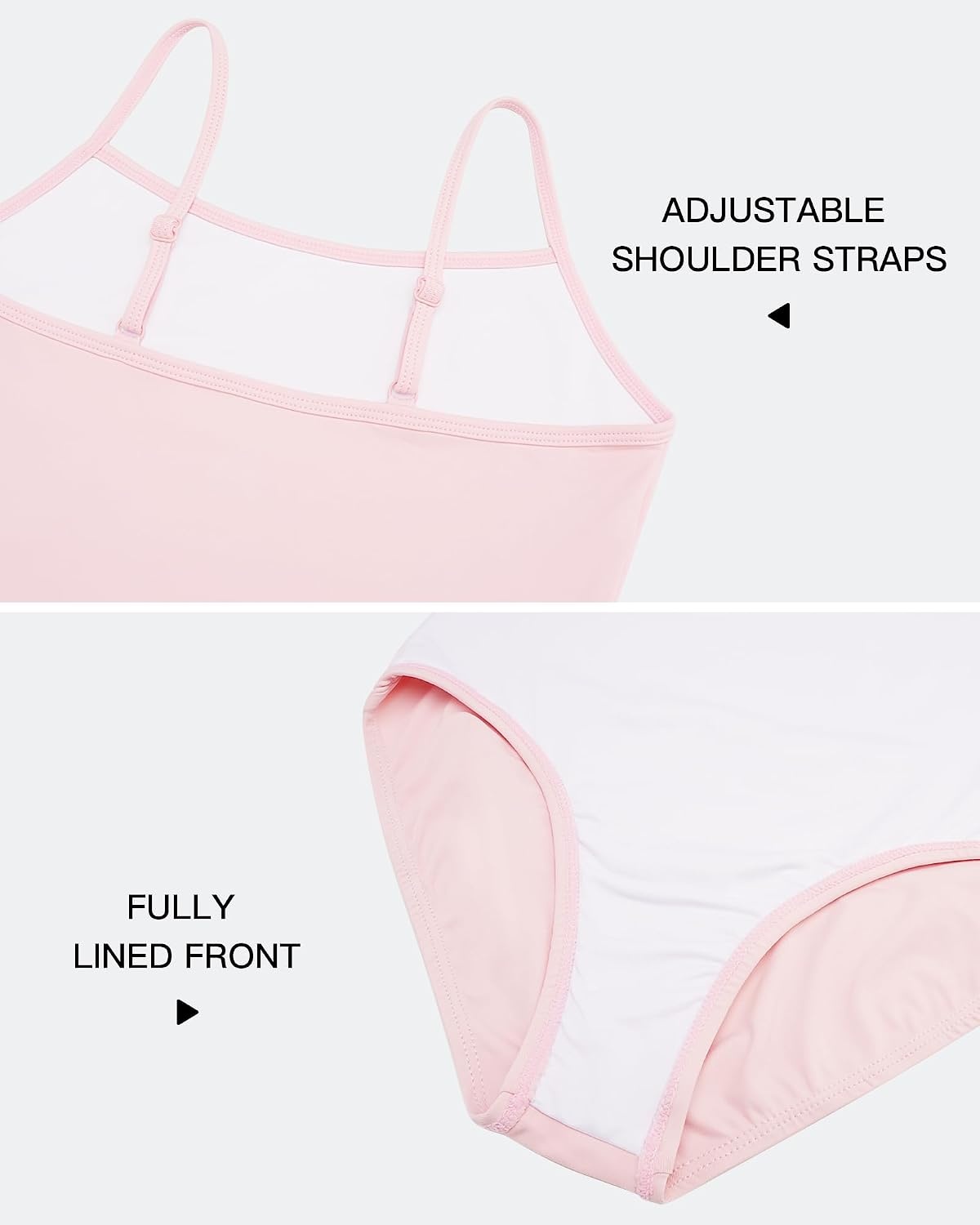 Stelle Gymnastics Leotards for Girls Camisole Ballet Tumbling Outfits 2-16Y | Adjustable straps, Stretch fabric, Comfortable fit, Skin-friendly, Gymnastics & Ballet, Toddler dancewear, Kids bodysuit(Ballet Pink)