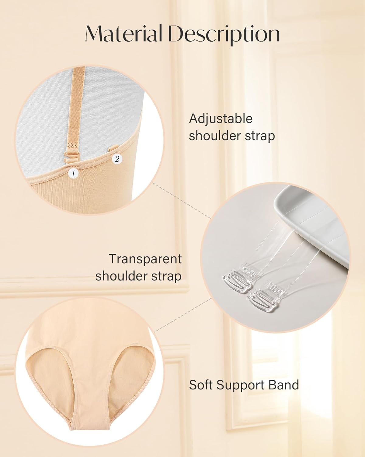Stelle Girls Nude Leotard Seamless Undergarment Camisole with Adjustable Straps for Dance/Ballet/Gymnastics(Light Nude)