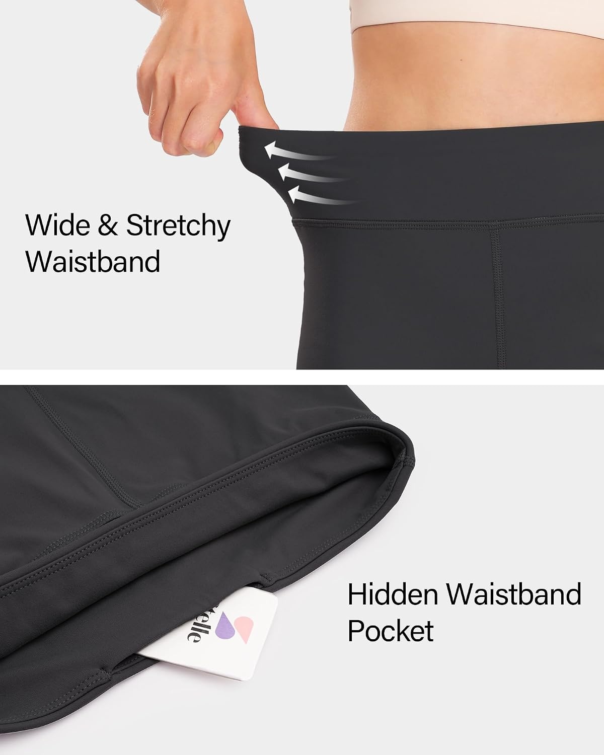 Stelle Girls 3″/4″/8″ Bike Volleyball Shorts with Pockets Youth Athletic Yoga Dance Gymnastics Compression(Charcoal)