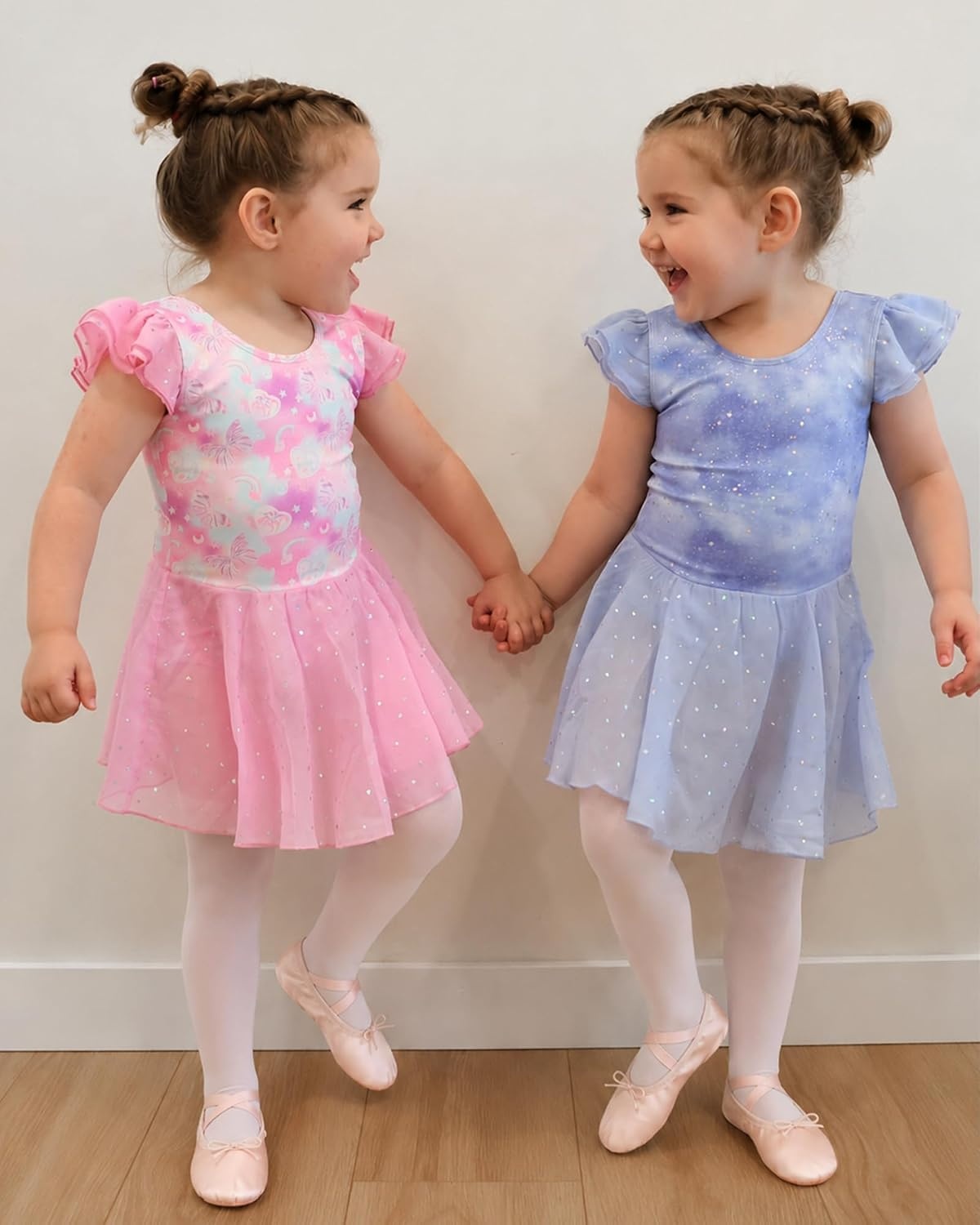 Stelle Ballet Leotards for Girls Toddler Dance Leotard Gymnastic Outfits(Cloudburst Purple)