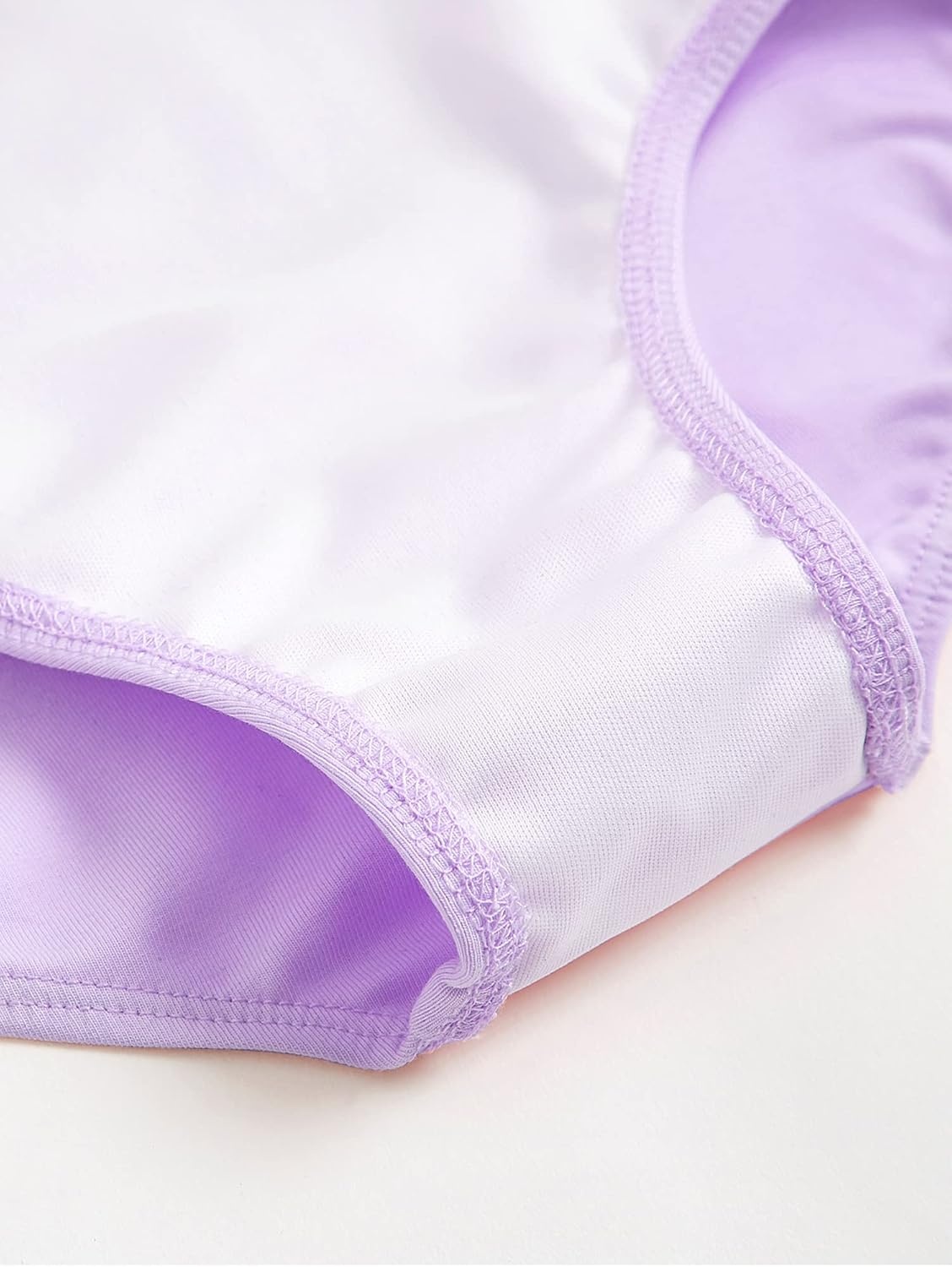 Stelle Leotard for Girls Black Ballet Dance Leotard Gymnastics Outfits with Bow Back (Toddler/Little/Big Kids)(1-lavender)