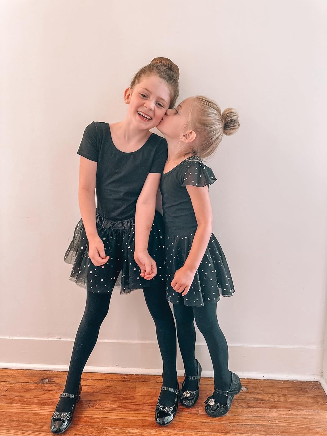 Stelle Girls Women Ballet Dance Convertible Tights Ultra Soft Pro Transition Tights(3-pack-black)