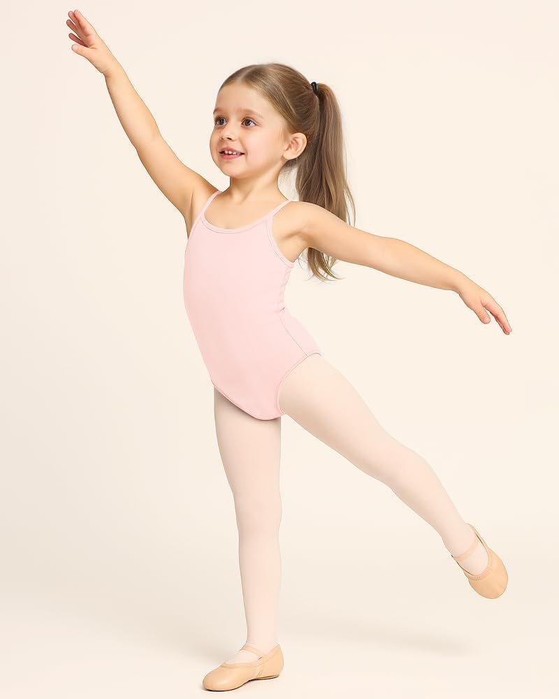 Stelle Gymnastics Leotards for Girls Camisole Ballet Tumbling Outfits 2-16Y(Ballet Pink)