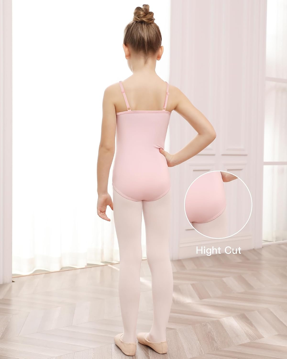 Stelle Gymnastics Leotards for Girls Camisole Ballet Tumbling Outfits 2-16Y(Ballet Pink)