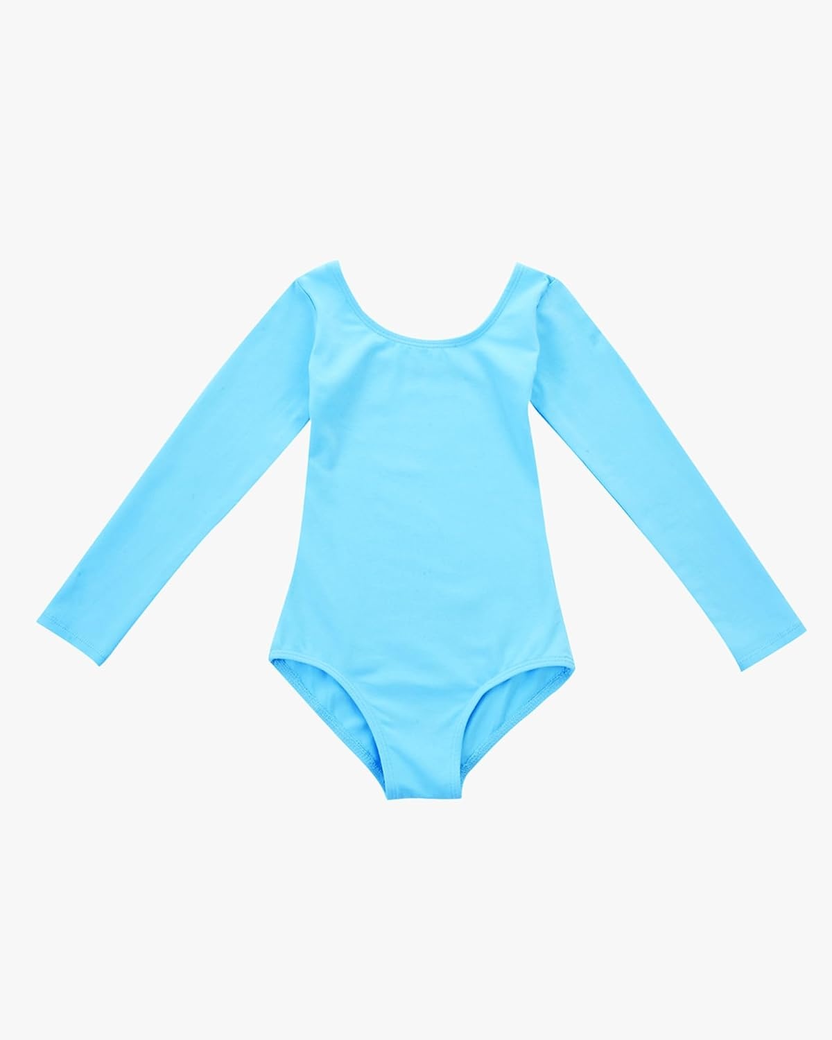 Stelle Long Sleeve Ballet Leotards for Girls Dance Leotard Gymnastics Ballet Outfits (Toddler/Little Kid/Big Kid)(Pool Blue)
