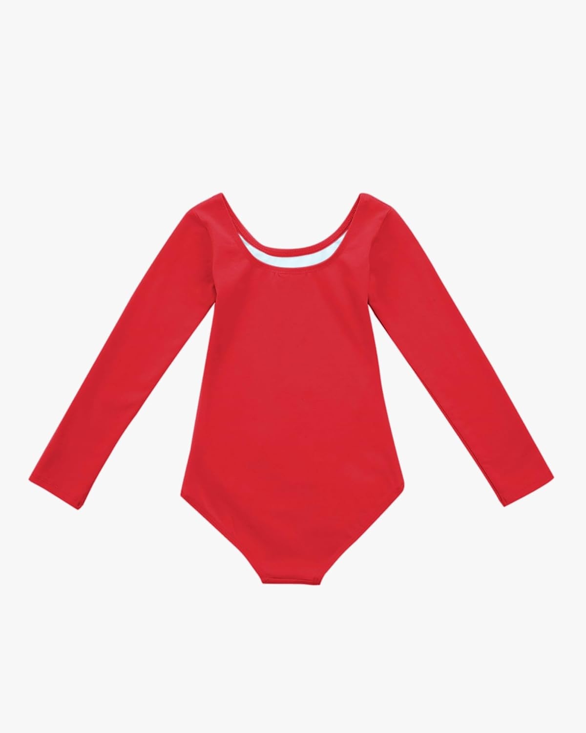 Stelle Long Sleeve Ballet Leotards for Girls Dance Leotard Gymnastics Ballet Outfits (Toddler/Little Kid/Big Kid)(Red)