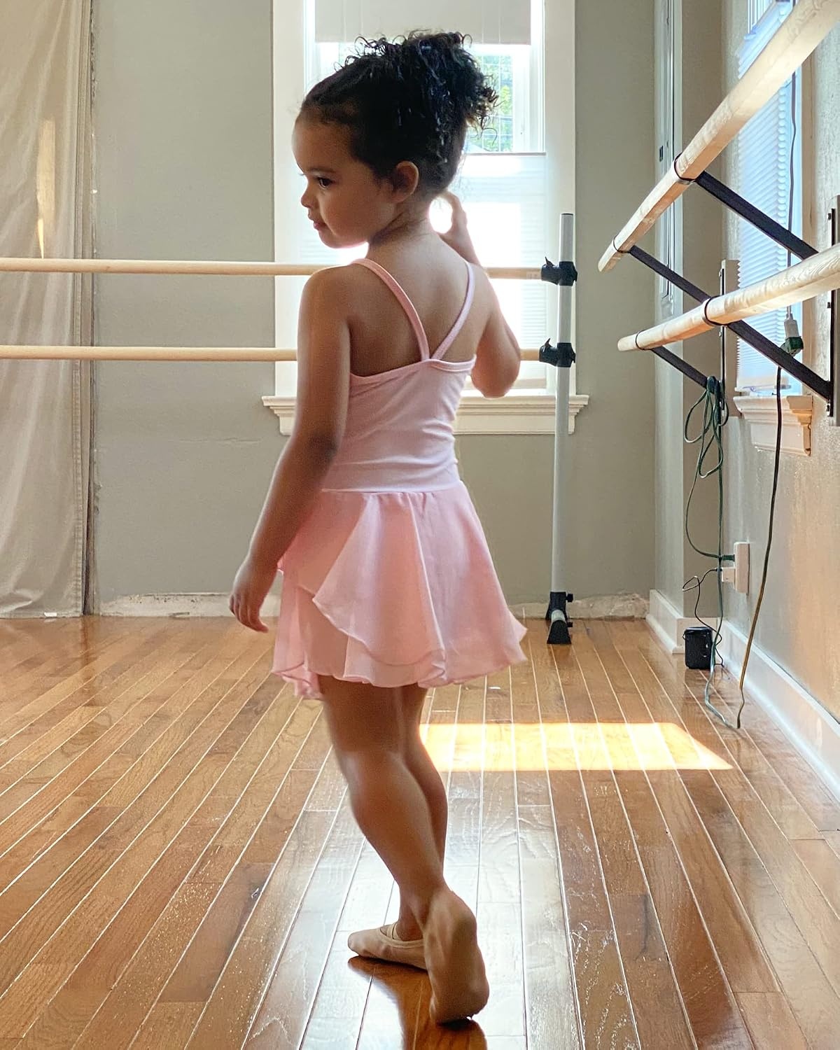 Stelle Toddler Ballet Leotards for Girls,Dance Leotard for Girls,Camisole Toddler Ballet Outfit for Studio Outdoor Daily Wear(Style 1-ballet Pink)