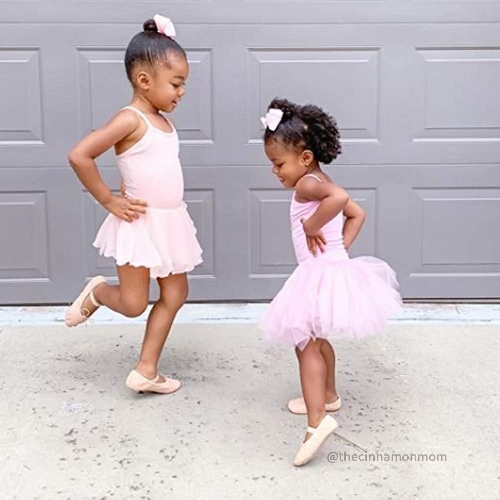 Stelle Toddler Ballet Leotards for Girls,Dance Leotard for Girls,Camisole Toddler Ballet Outfit for Studio Outdoor Daily Wear(Style 1-ballet Pink)