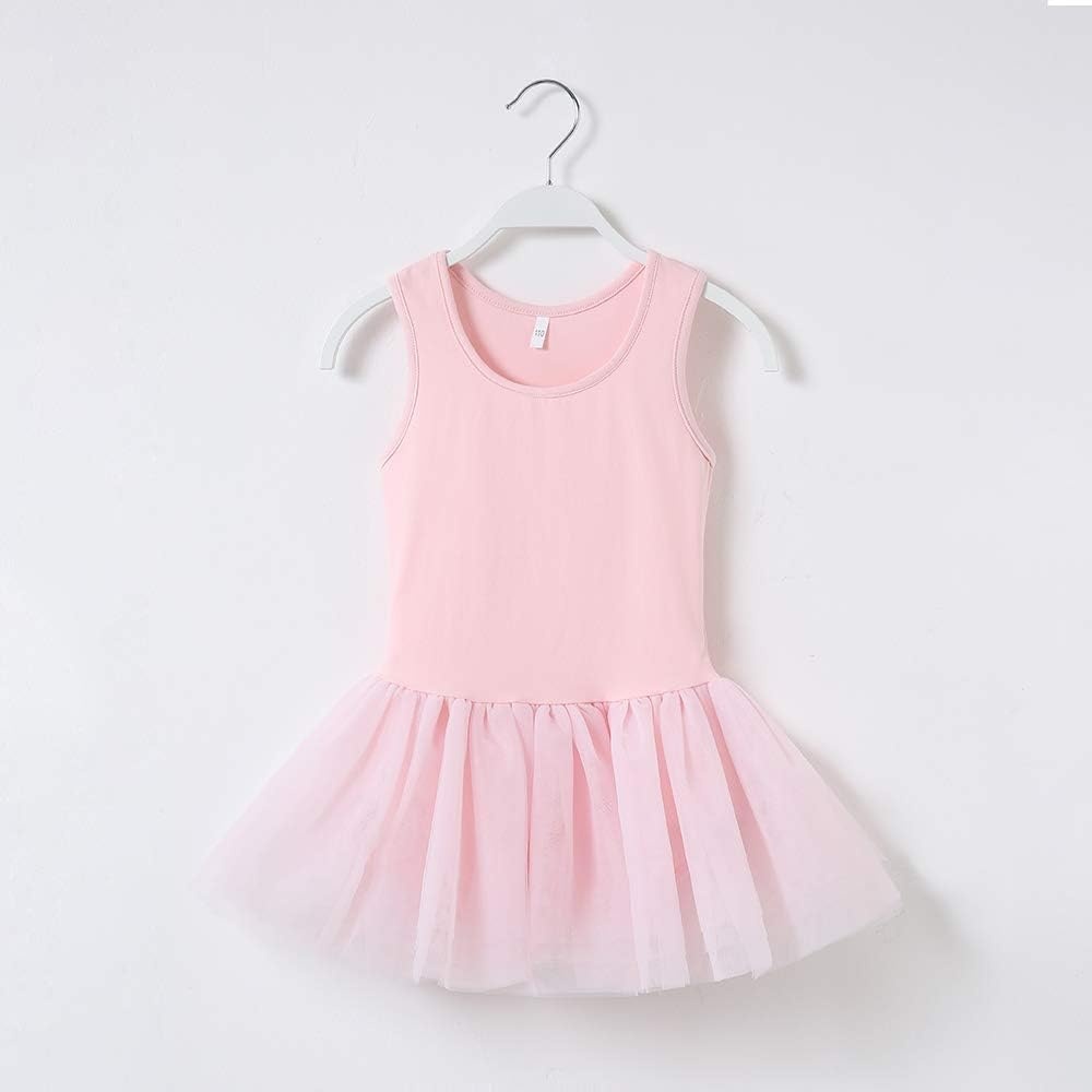 Stelle Ballet Leotards for Girls Toddler Leotard with Tutu Skirt Dance Tutu Dress (Little/Big Kid)(Ballet Pink (Tank Top))