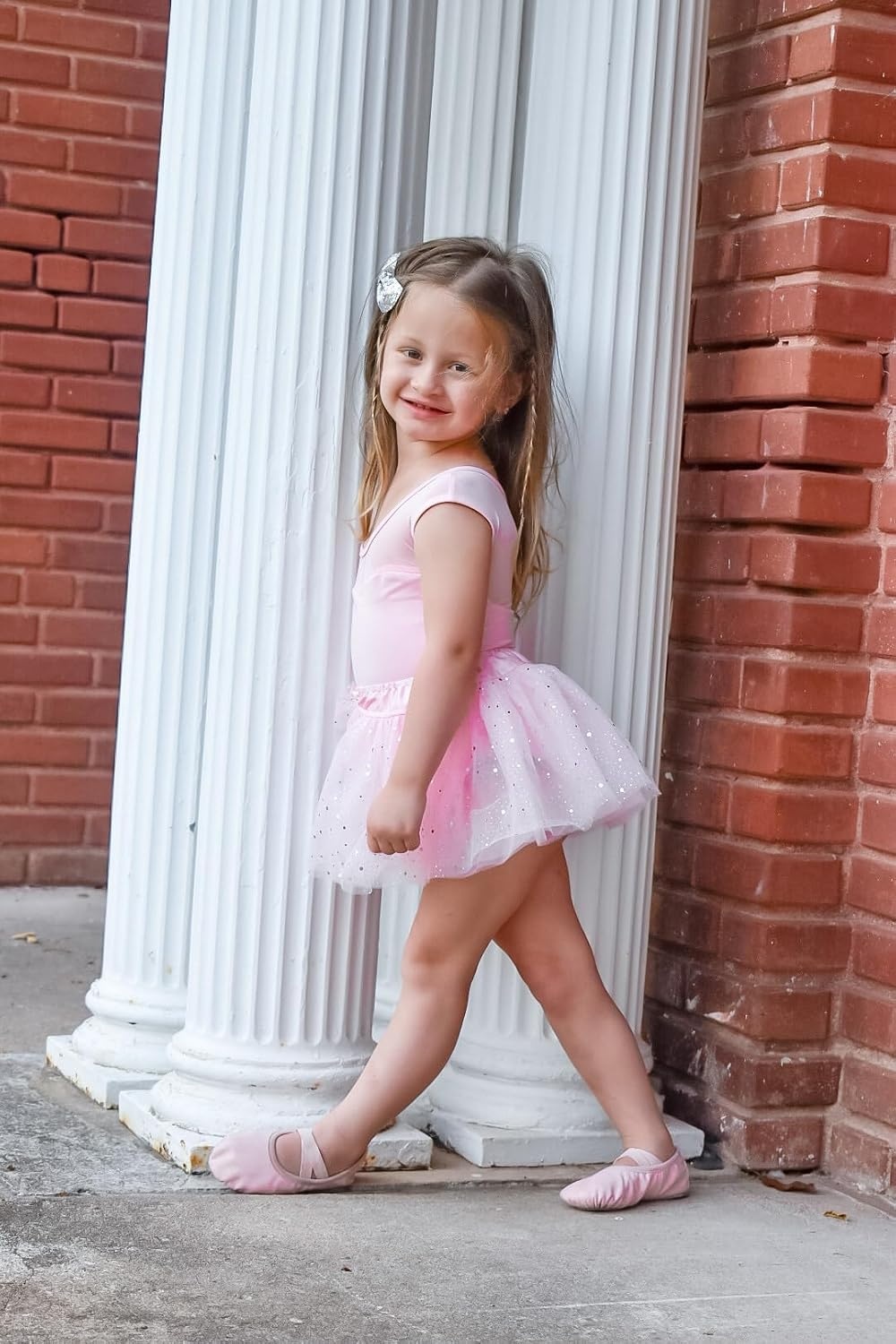 Stelle Girls Ballet Leotards Cotton Mesh Cap Sleeve for Dance Class | Breathable cotton, Mesh shoulders, Inner lining, Ballet, Dance, Gymnastics, Toddler, Little Big Kids, Performance, Ballerina(Ballet Pink (Mesh Cap Sleeves))