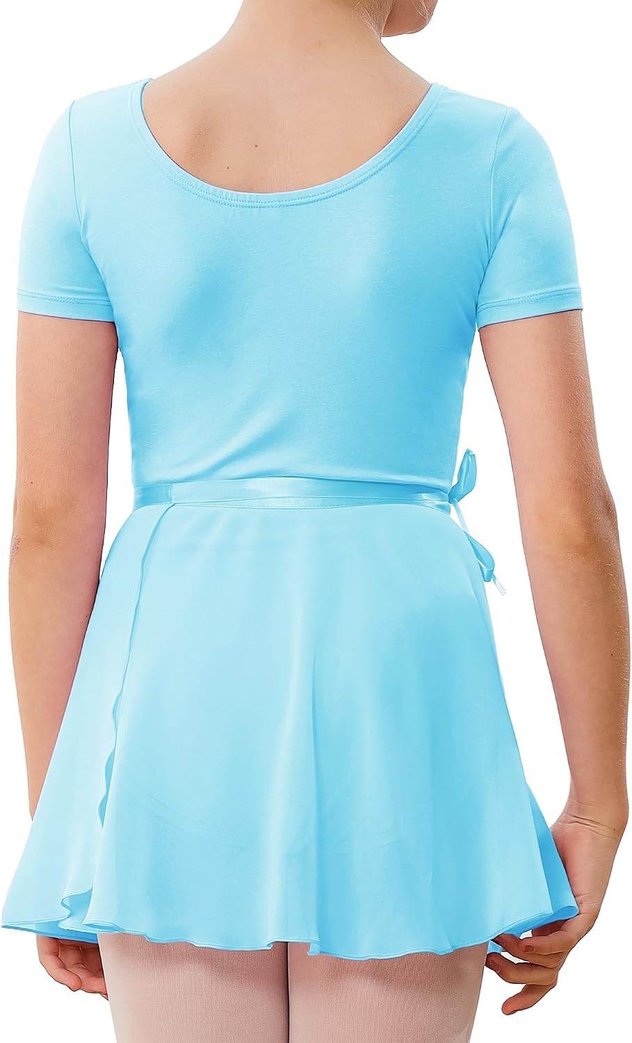 Stelle Girls Ballet Leotards Toddler Dance Combo with Skirt and Tights | Crew neck, Removable ballet skirt, Durable footed tights, Fully lined front, High elasticity & durable, Breathable(1-pool Bule)