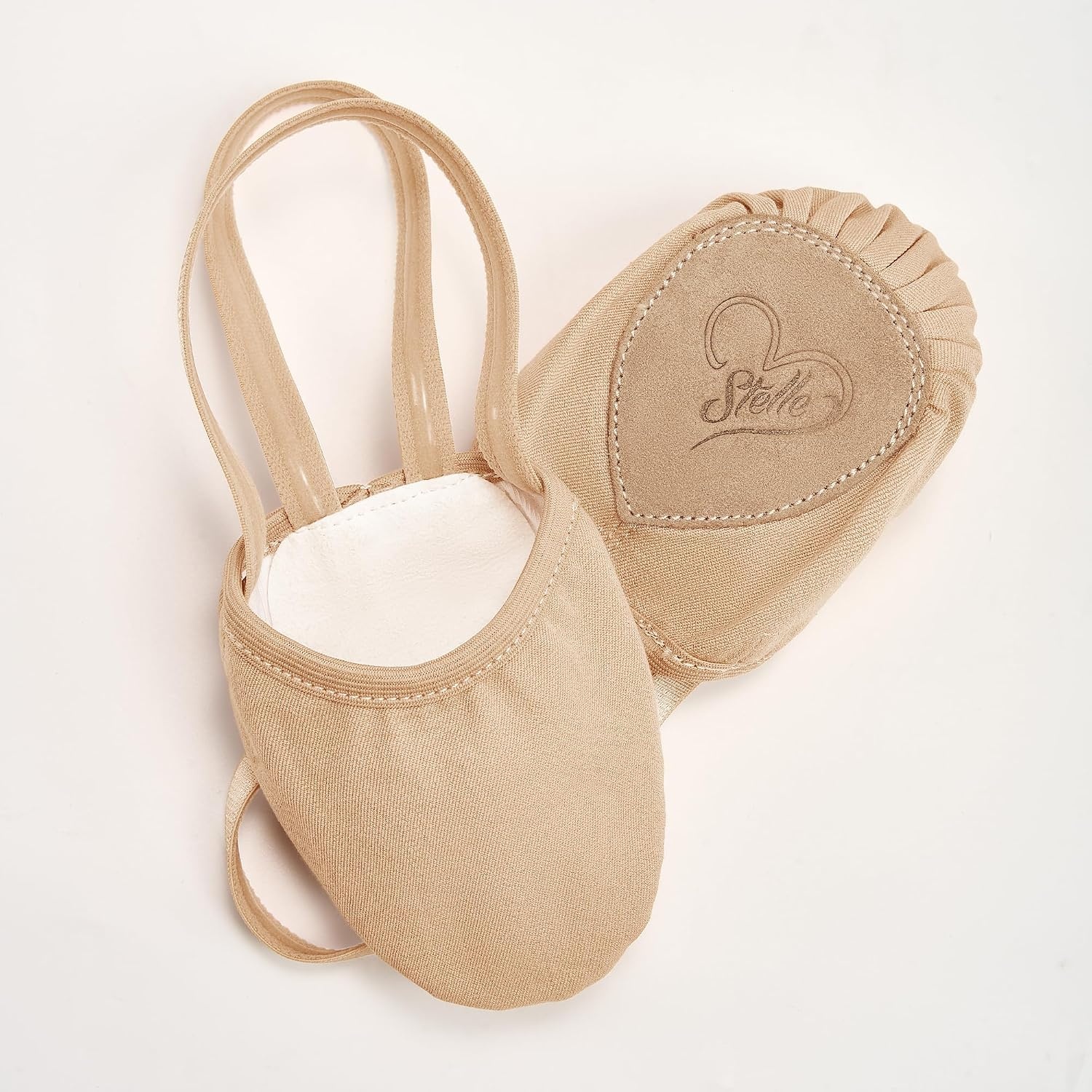 Stelle Women Lyrical Shoes Half Soles Pirouettes Dance Canvas Turners | Highly stretch canvas, Suede outsole, Pre-sewn elastic straps, Pirouettes, Lyrical dance, Contemporary dance, Flexible(Sand)