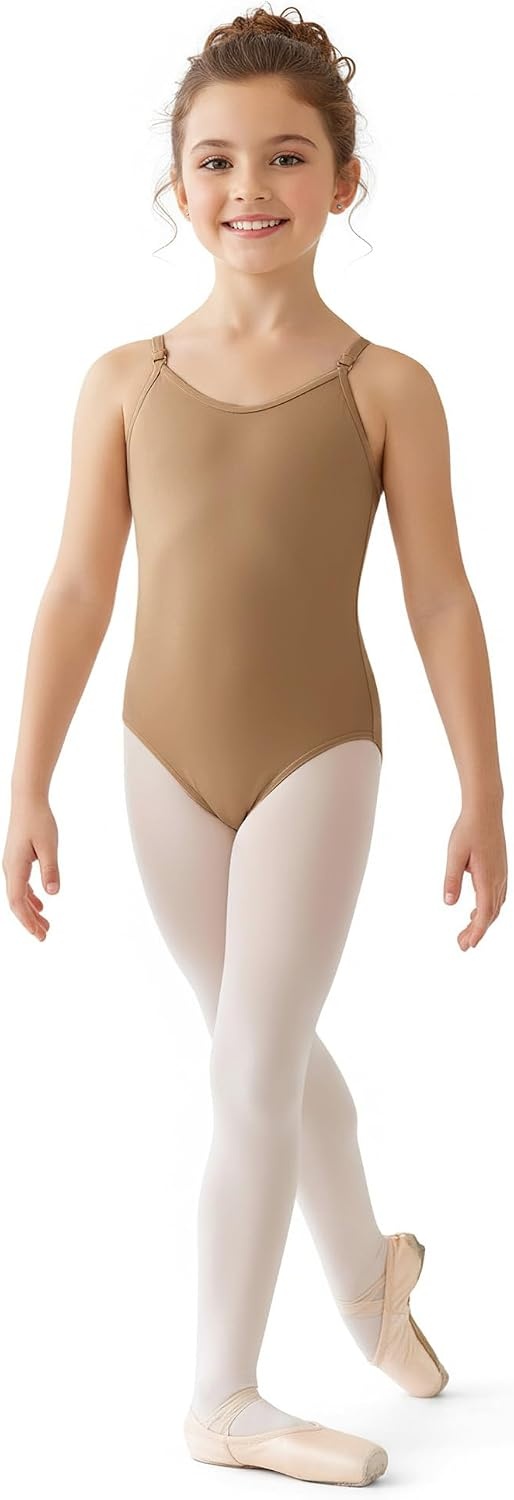 Stelle Girls Camisole Ballet Leotard Seamless Undergarment for Dance(Warm Tan)