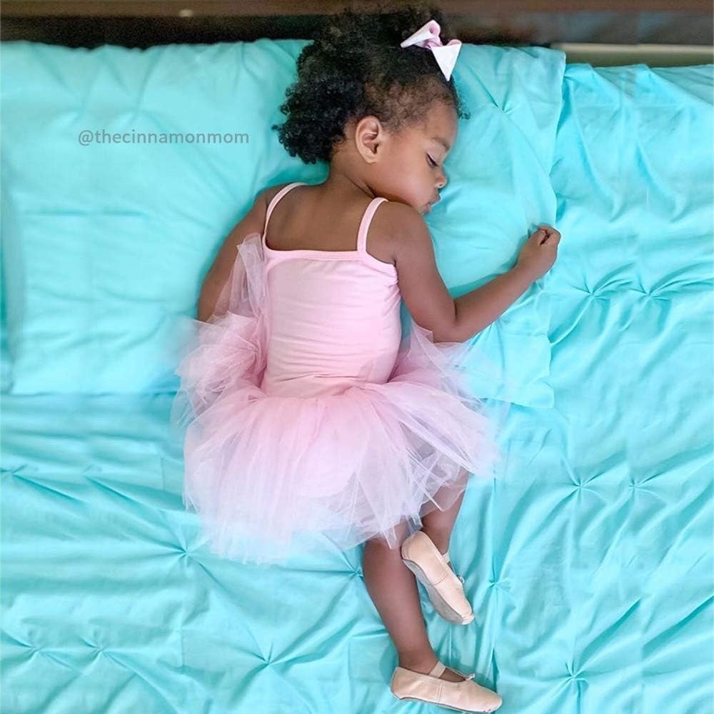 Stelle Toddler Ballet Outfit for Girls Sleeveless Gymnastics Dance Leotard | Camisole Leotards for Girls with Skirt, Spaghetti Strap, Soft Stretch Fabric, Dance Studio, Gymnastics, Outdoor Daily Wear(Style 1-blue)