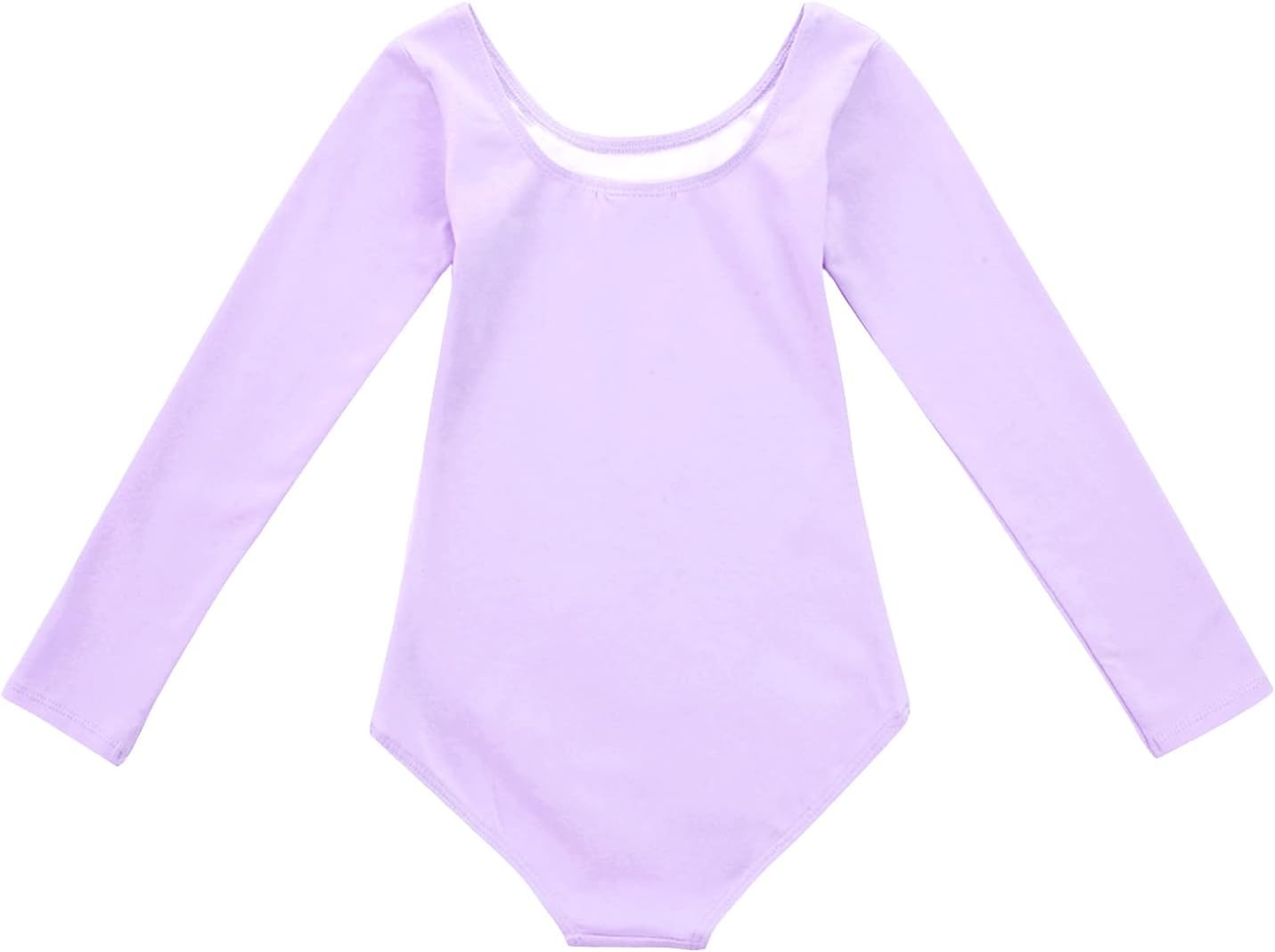 Stelle Long Sleeve Ballet Leotards for Girls Dance Leotard Gymnastics Ballet Outfits (Toddler/Little Kid/Big Kid)(Purple)
