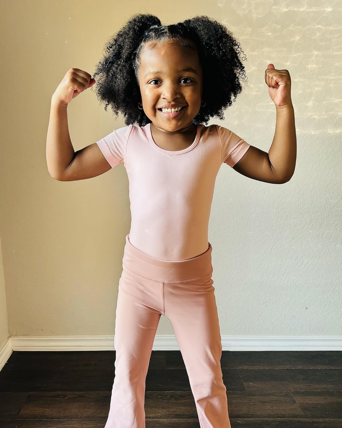 Stelle Girls Cotton Ballet Dance Leotard with Bow Back for Dance Class | Cotton, Soft stretch fabric, Breathable, Comfort fit, Leotard for girls, Toddler, Ballet class, Gymnastics, Dance recital(1-ballet Pink)