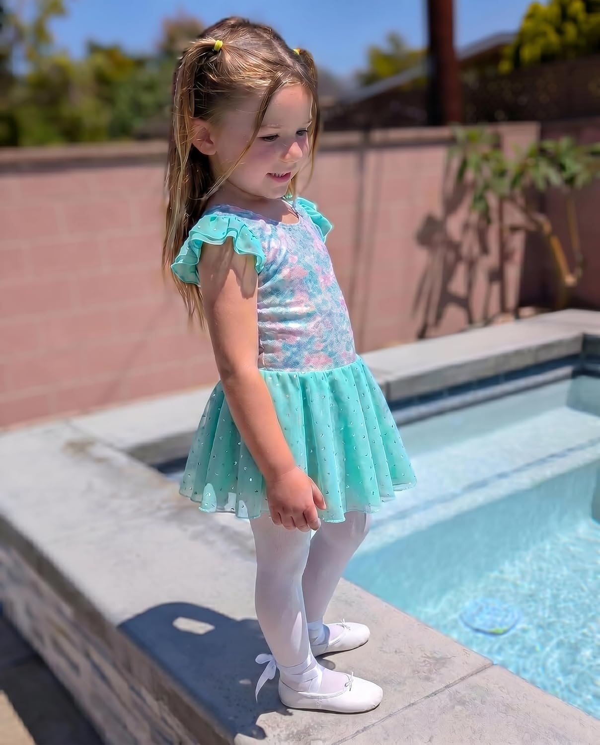Stelle Ballet Leotards for Girls Toddler Dance Leotard Gymnastic Outfits(Mermaid Sparkle)