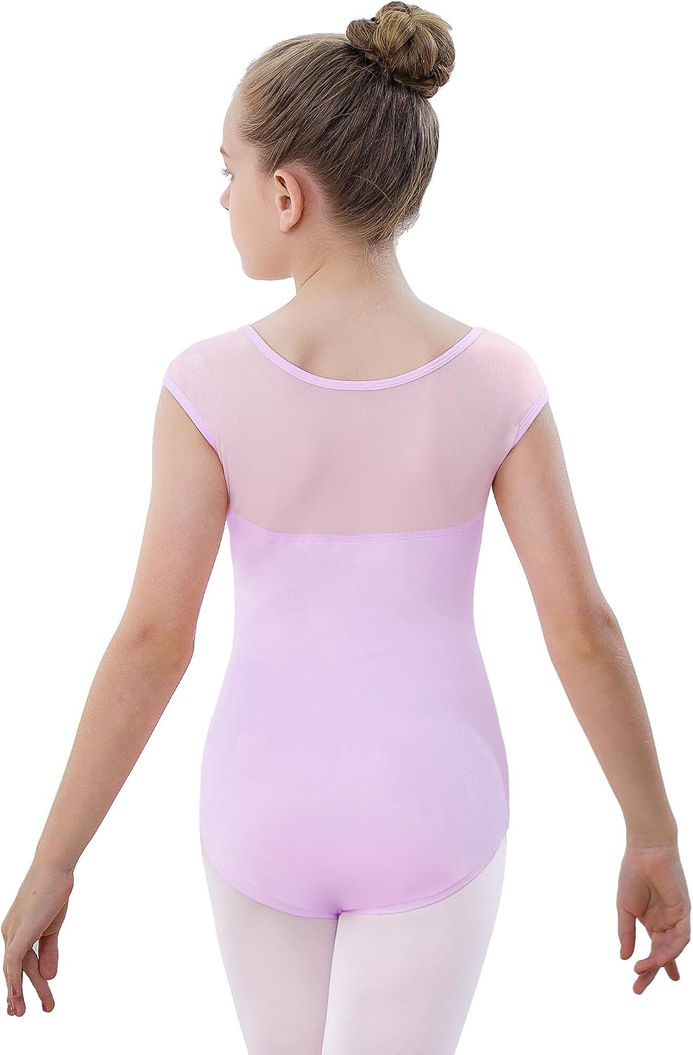 Stelle Girls Ballet Leotards Cotton Mesh Cap Sleeve for Dance Class | Breathable cotton, Mesh shoulders, Inner lining, Ballet, Dance, Gymnastics, Toddler, Little Big Kids, Performance, Ballerina(Lavender (Mesh Cap Sleeves))
