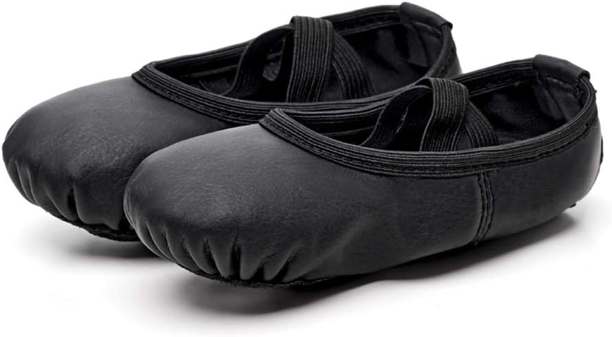 Stelle Ballet Shoes for Girls Toddler Soft Leather Split Sole Practice | Ballet slippers, Dance shoes, Drawstring or no-drawstring design, Suede leather sole, Boys and girls, Little and big kids(Black)